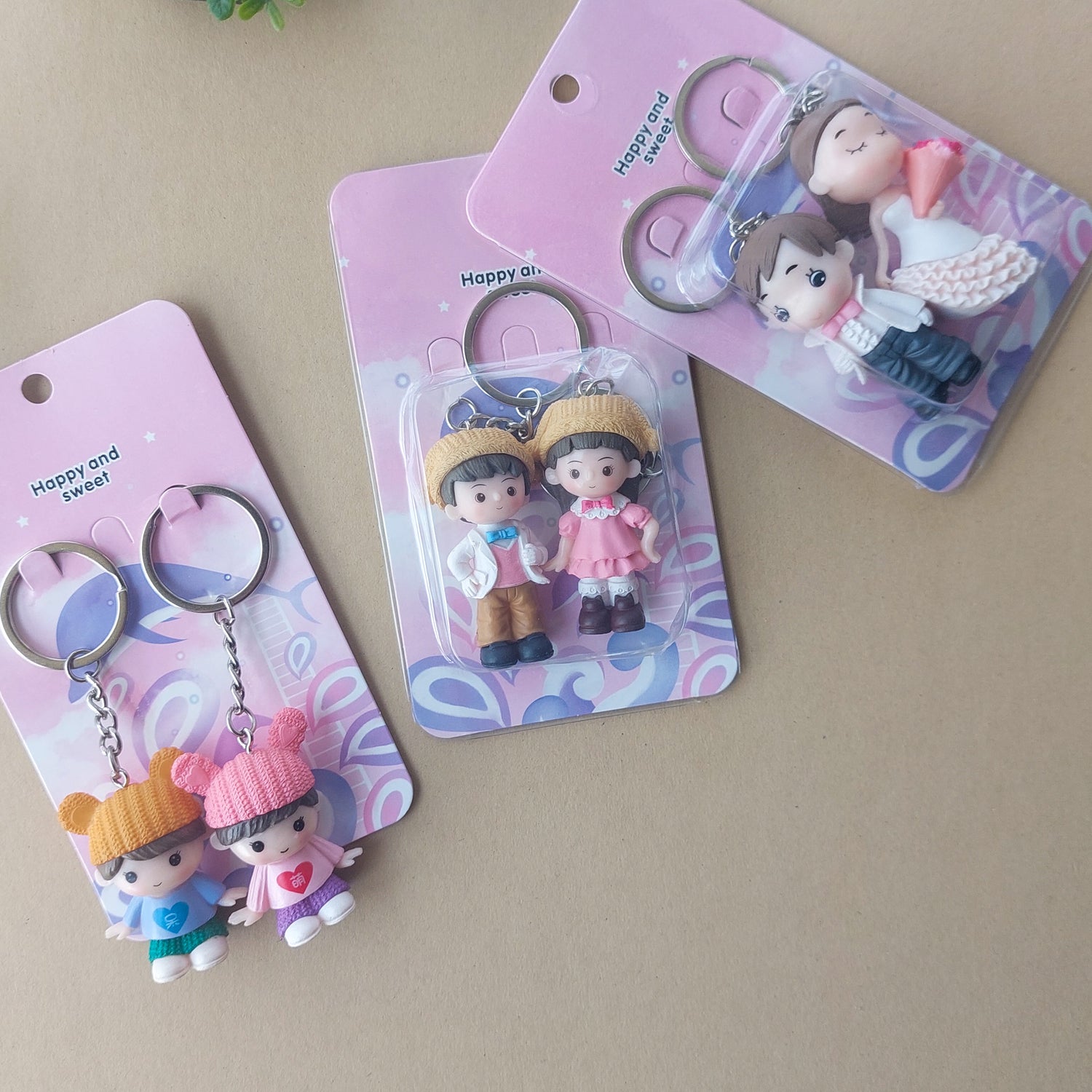 Happy & Sweet Couples Keychains