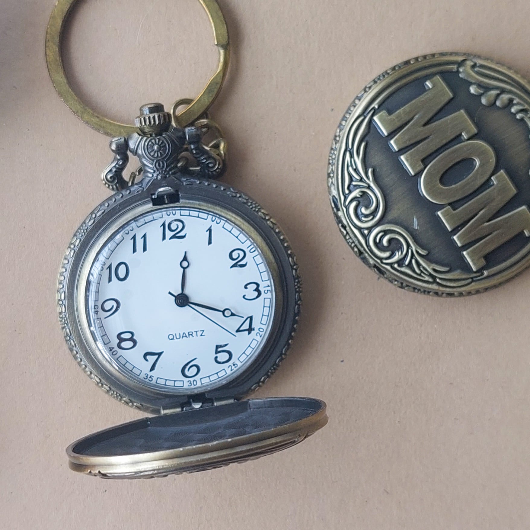 Dad & Mom Vintage Series Pocket Watch Keychains