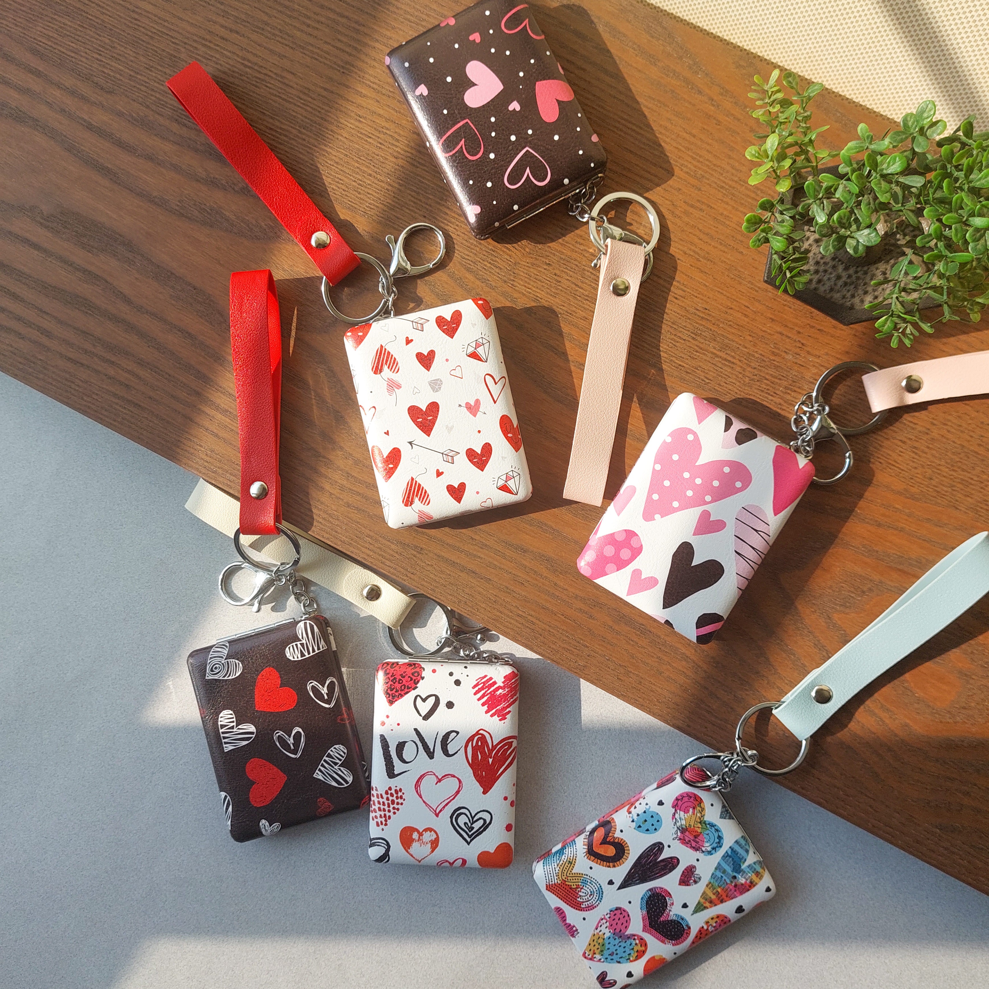 Designer Pocket Mirrors with Strap