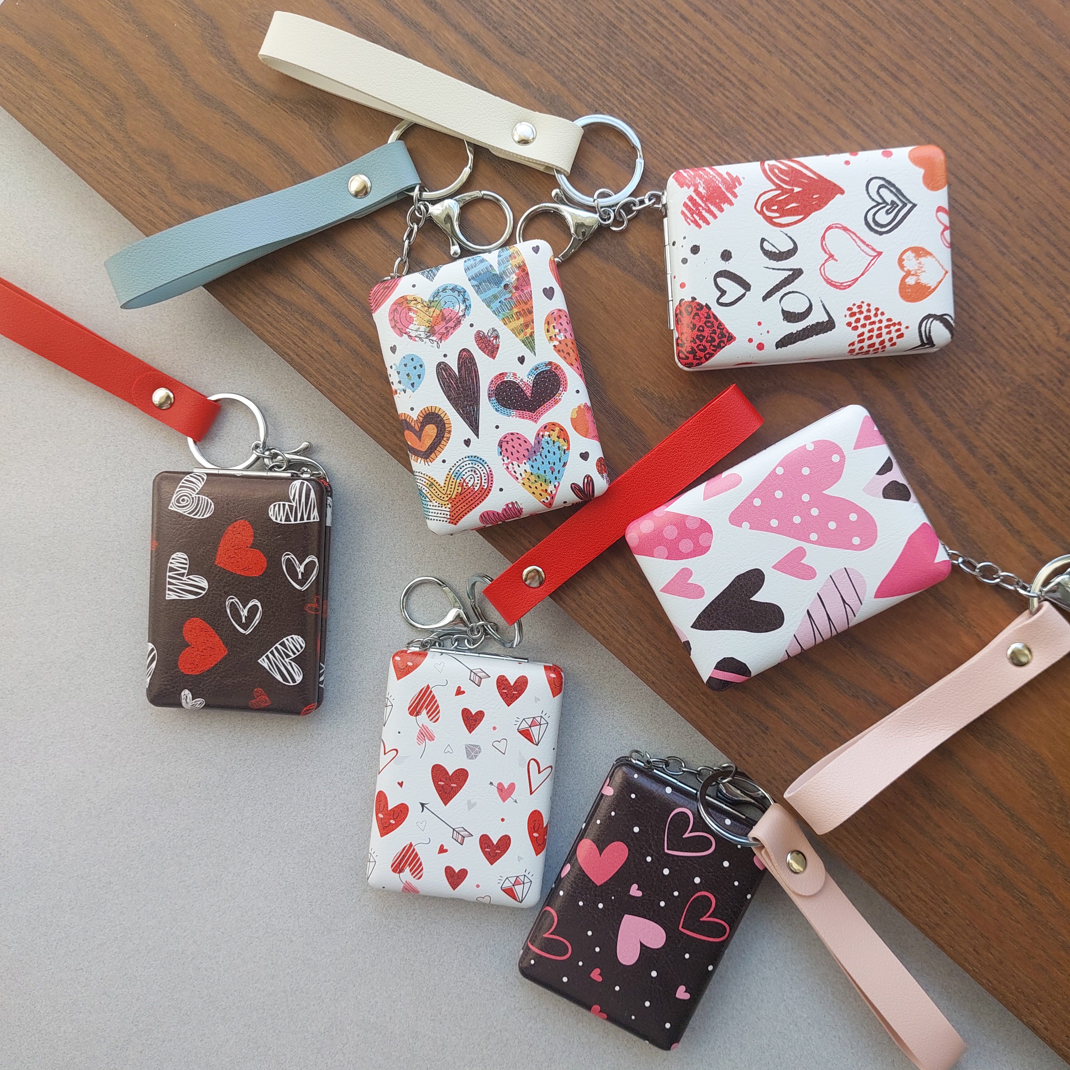 Designer Pocket Mirrors with Strap