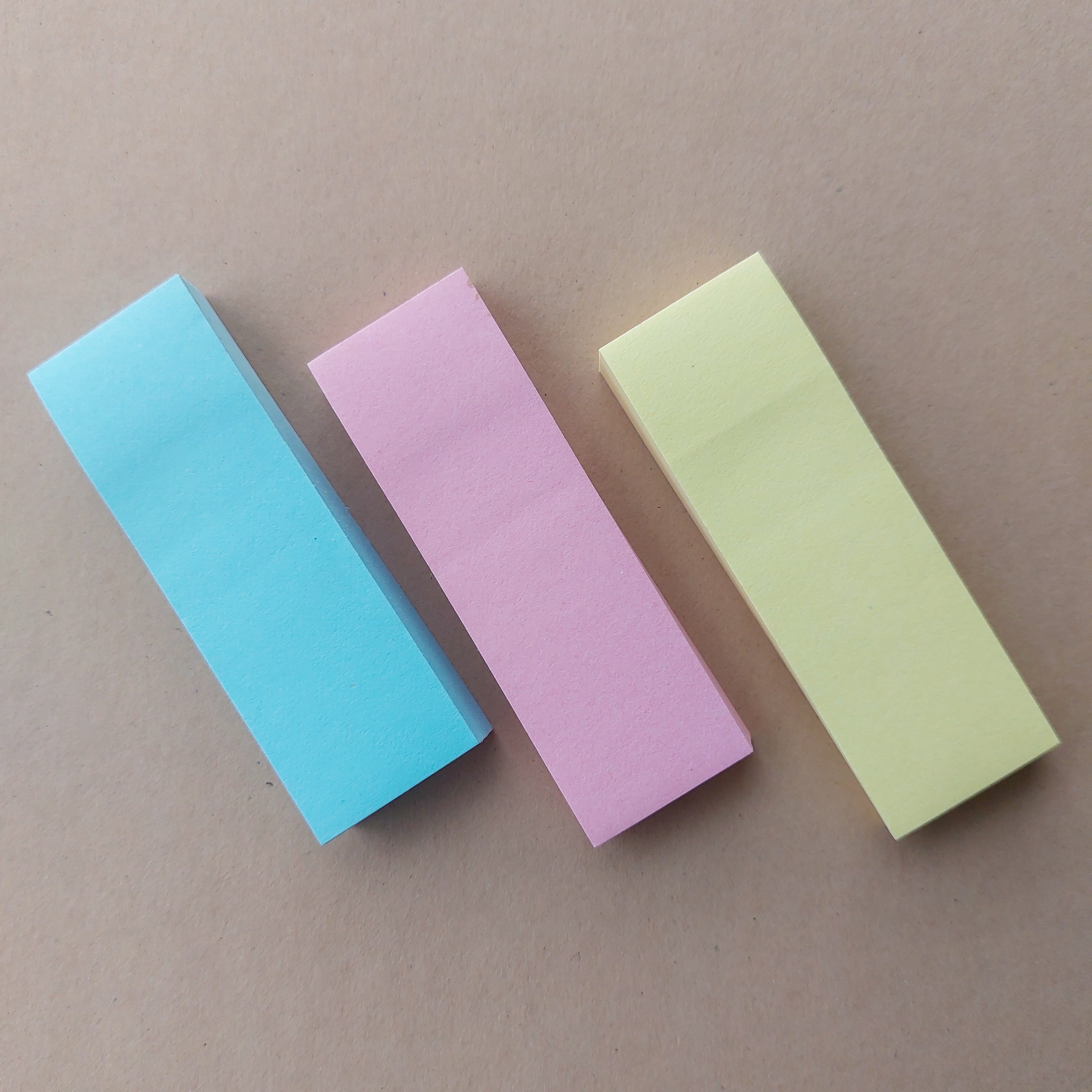 3 Cut Sticky Notes - 1"x 3"