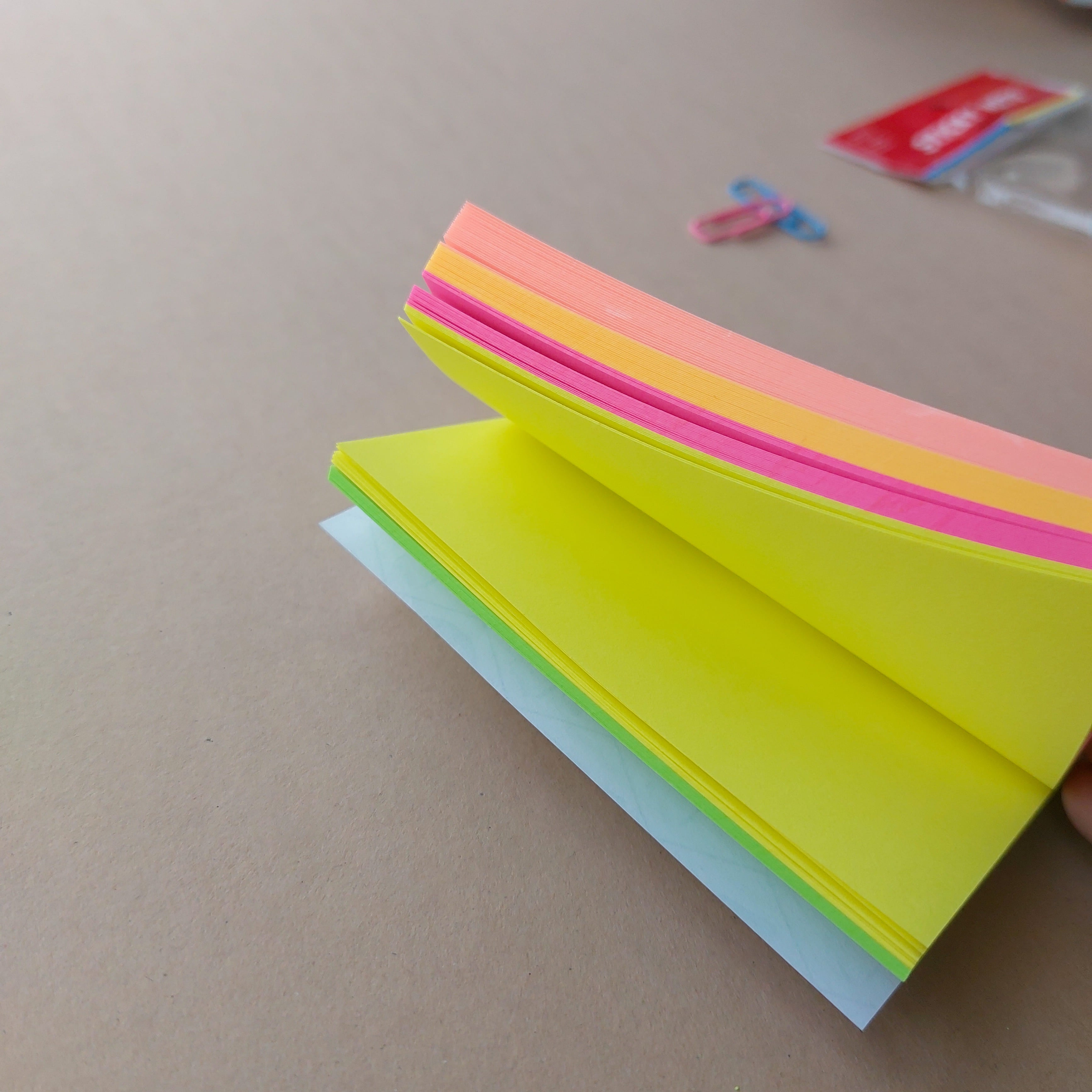 Sticky Notes Neon Multi Color (3"x4")