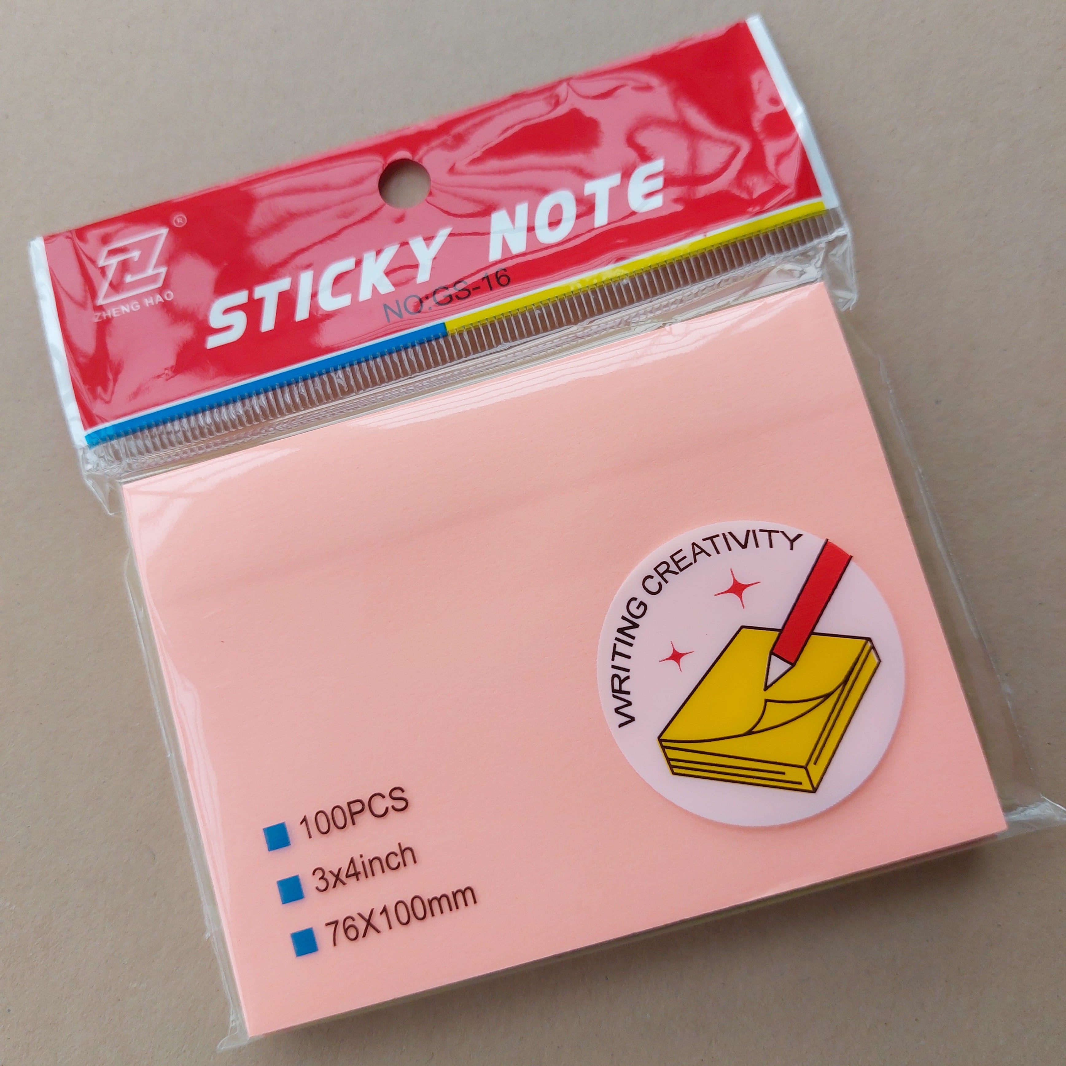 Sticky Notes Neon Multi Color (3"x4")