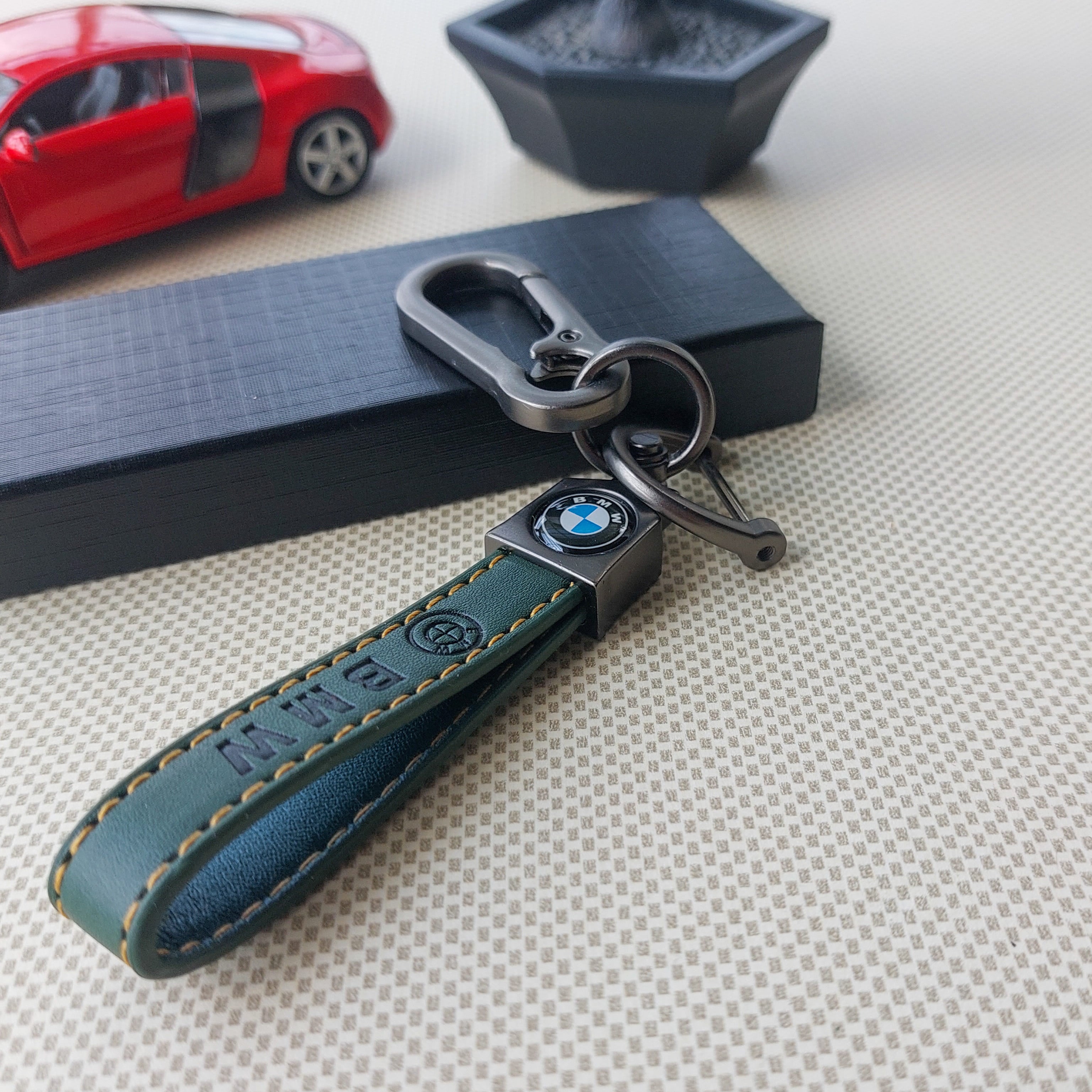 BMW Car Logo Leather Keychains