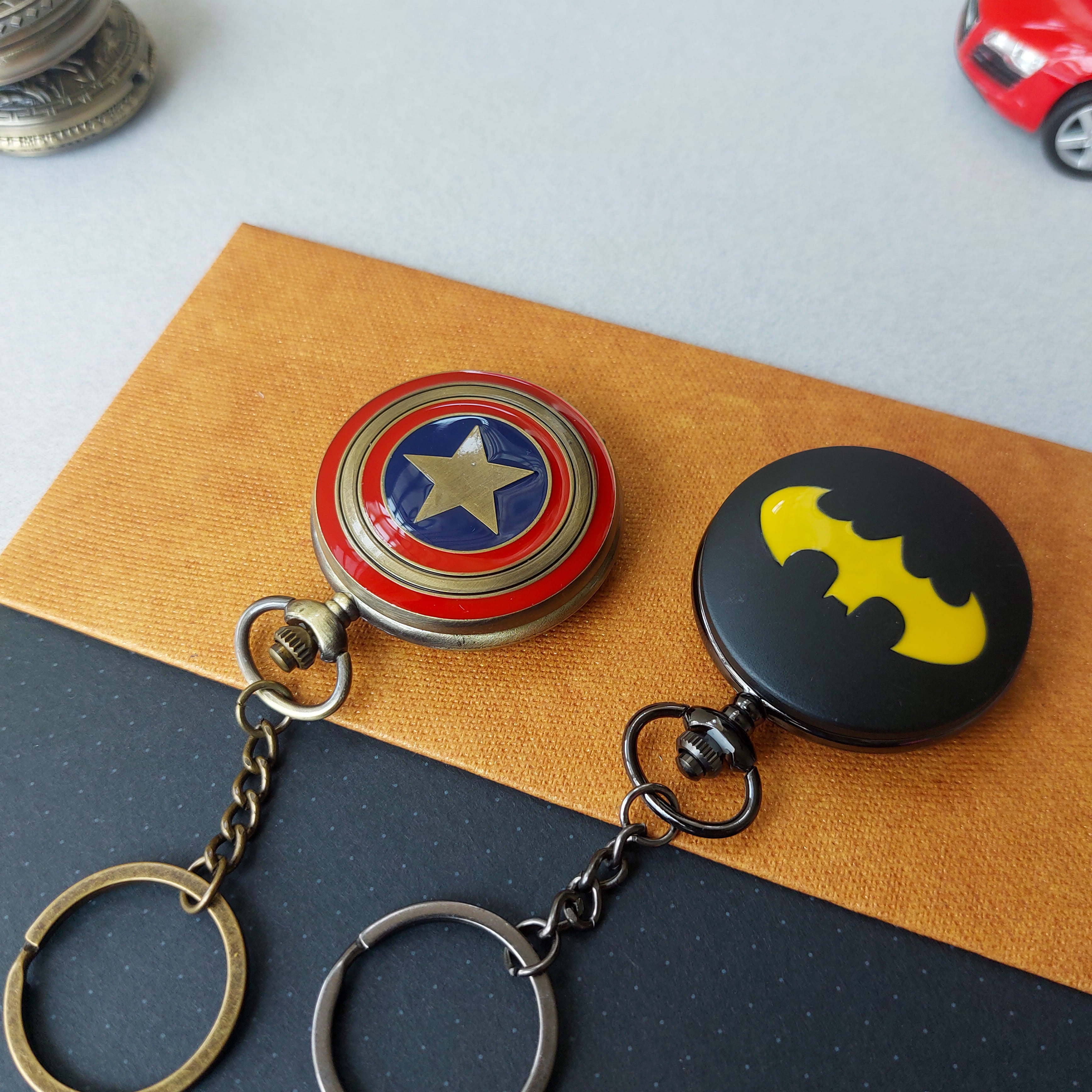 Movie Themed Pocket Watch Keychains