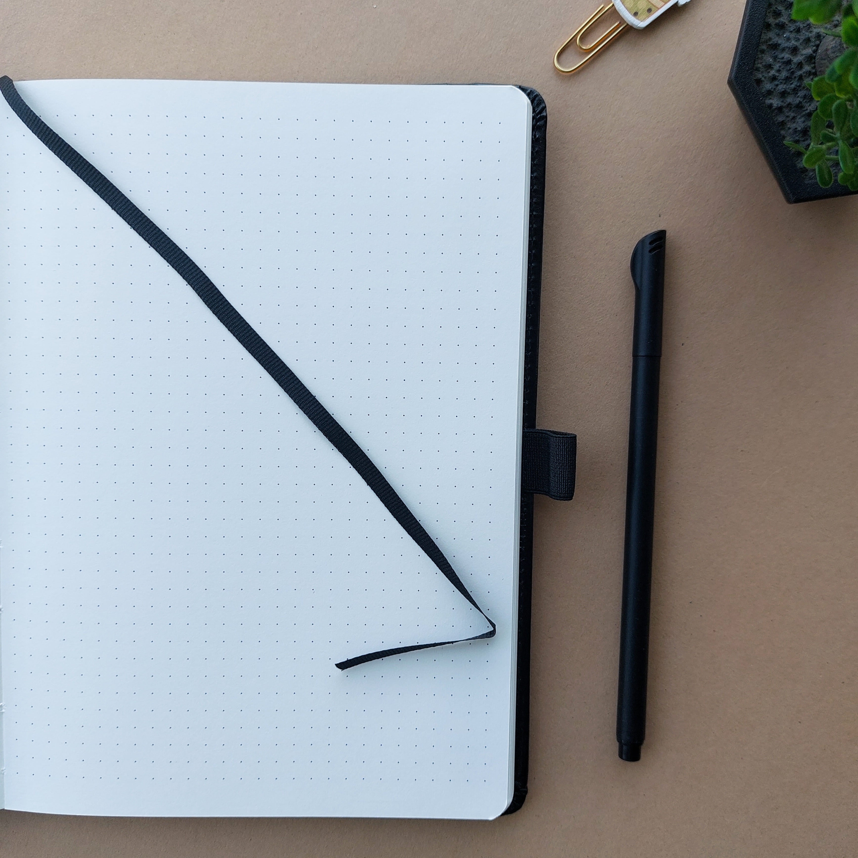 Premium PU Soft Dot Grid A5 Diary (120 GSM, 128 pages)
