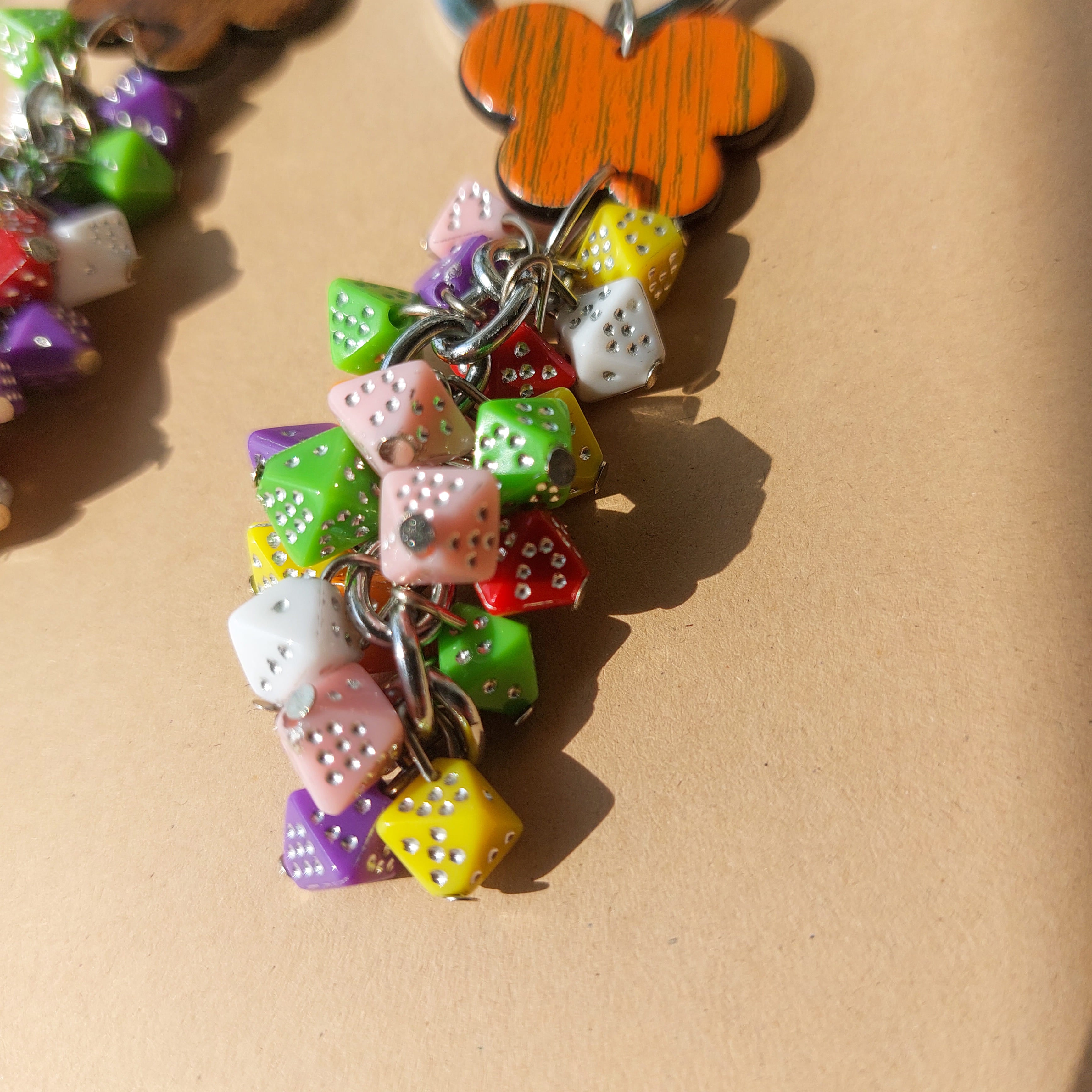 Multi Color Bead Keychains