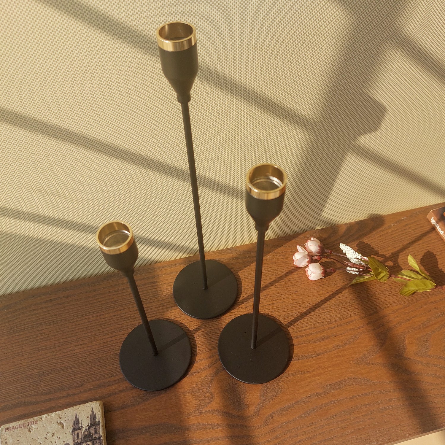 Metal Candle Stand with 3 Candle Packets