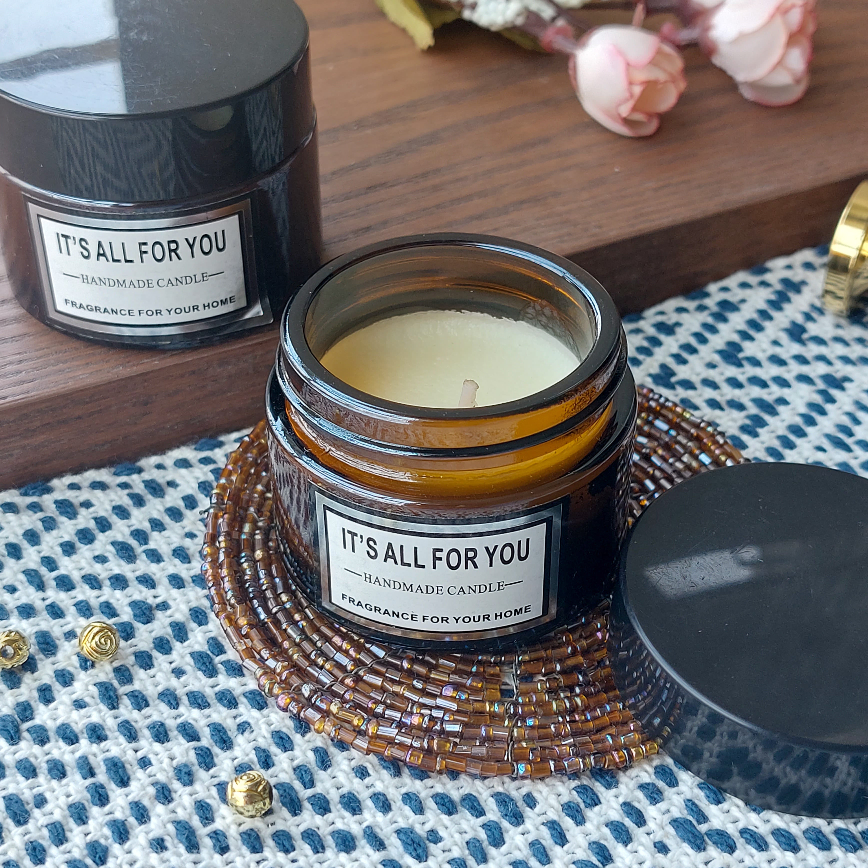 All For You Handmade Scented Candles Glass Bottle