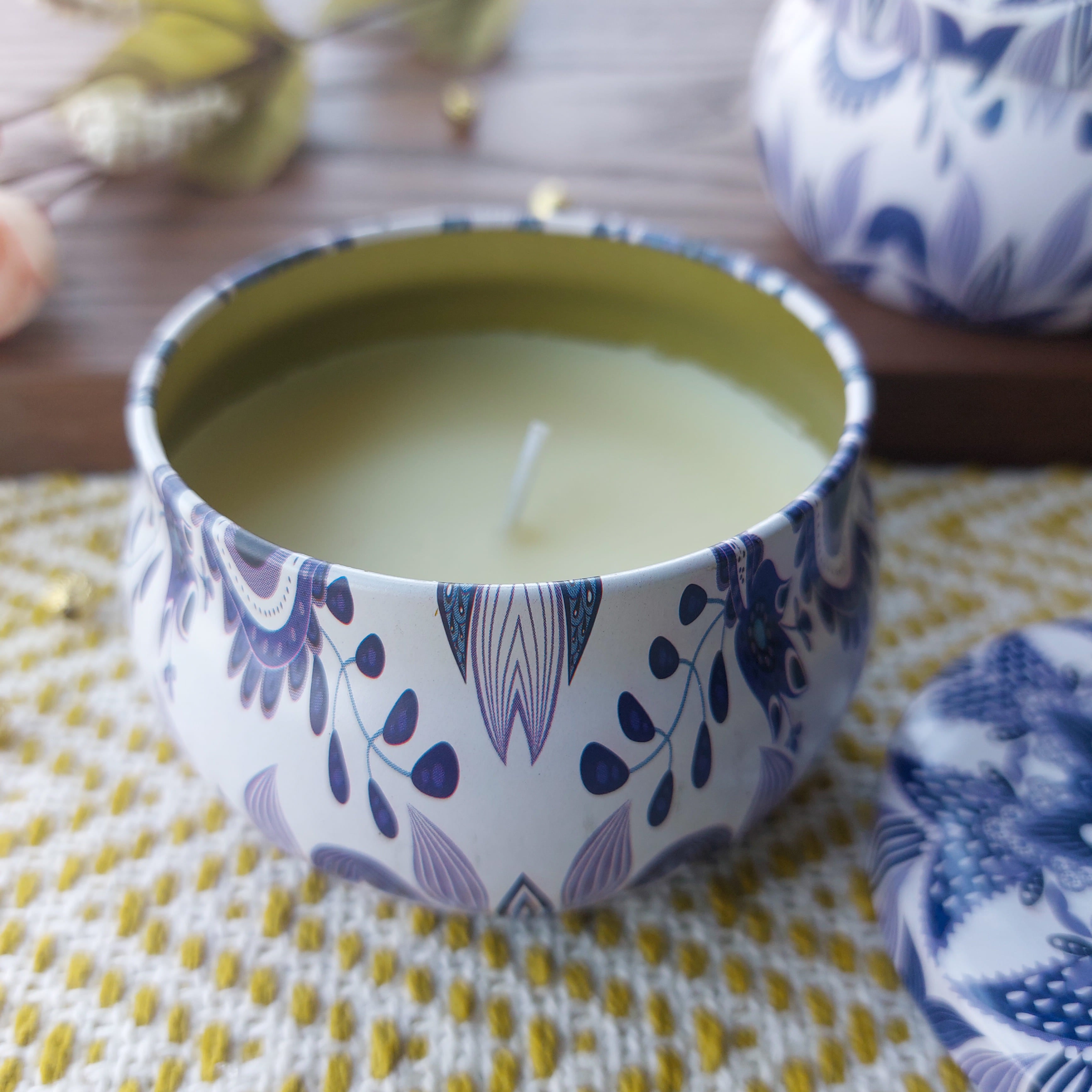 Mandala Scented Candle In Tin Boxes
