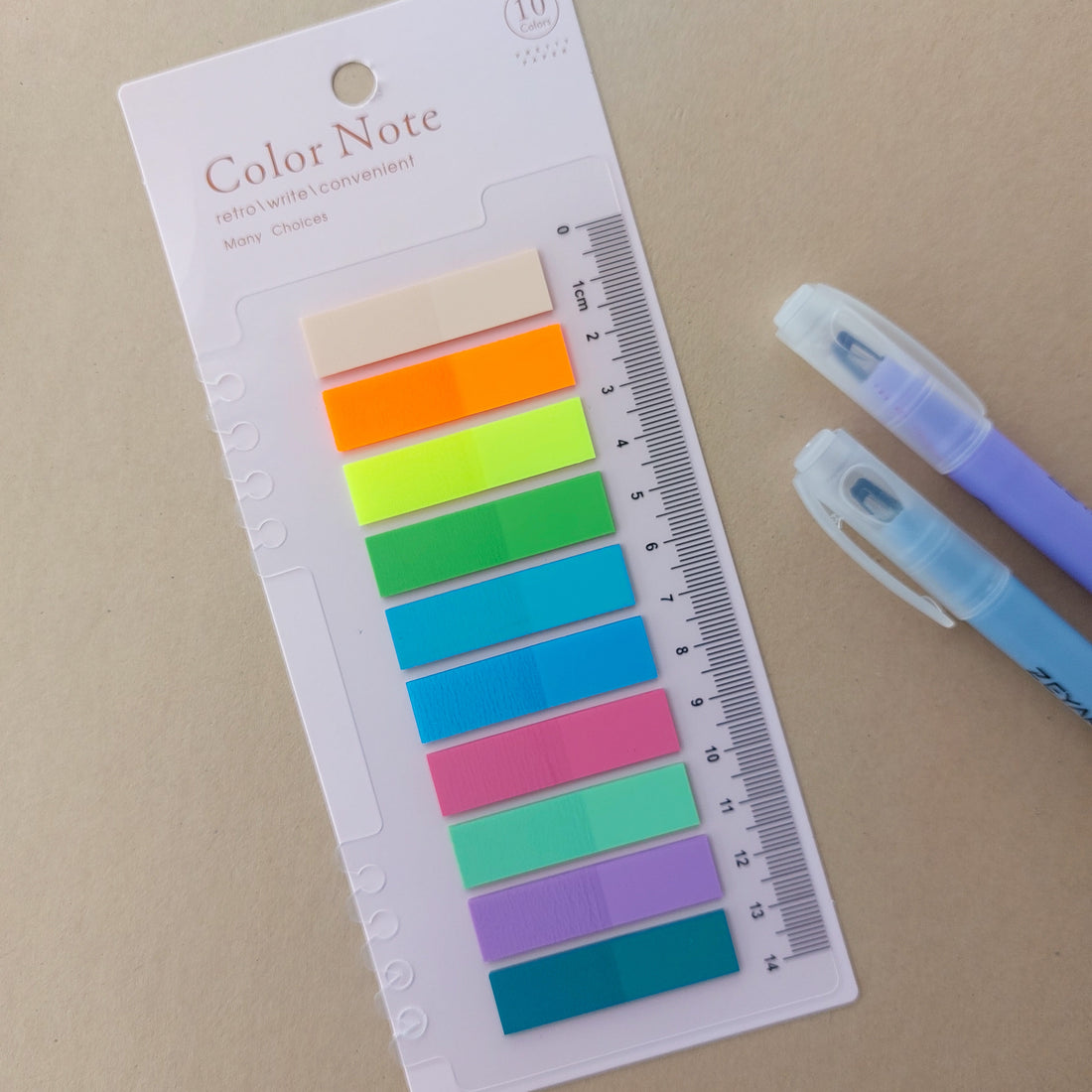Color Note Sticky Notes With Scale 10 Colors