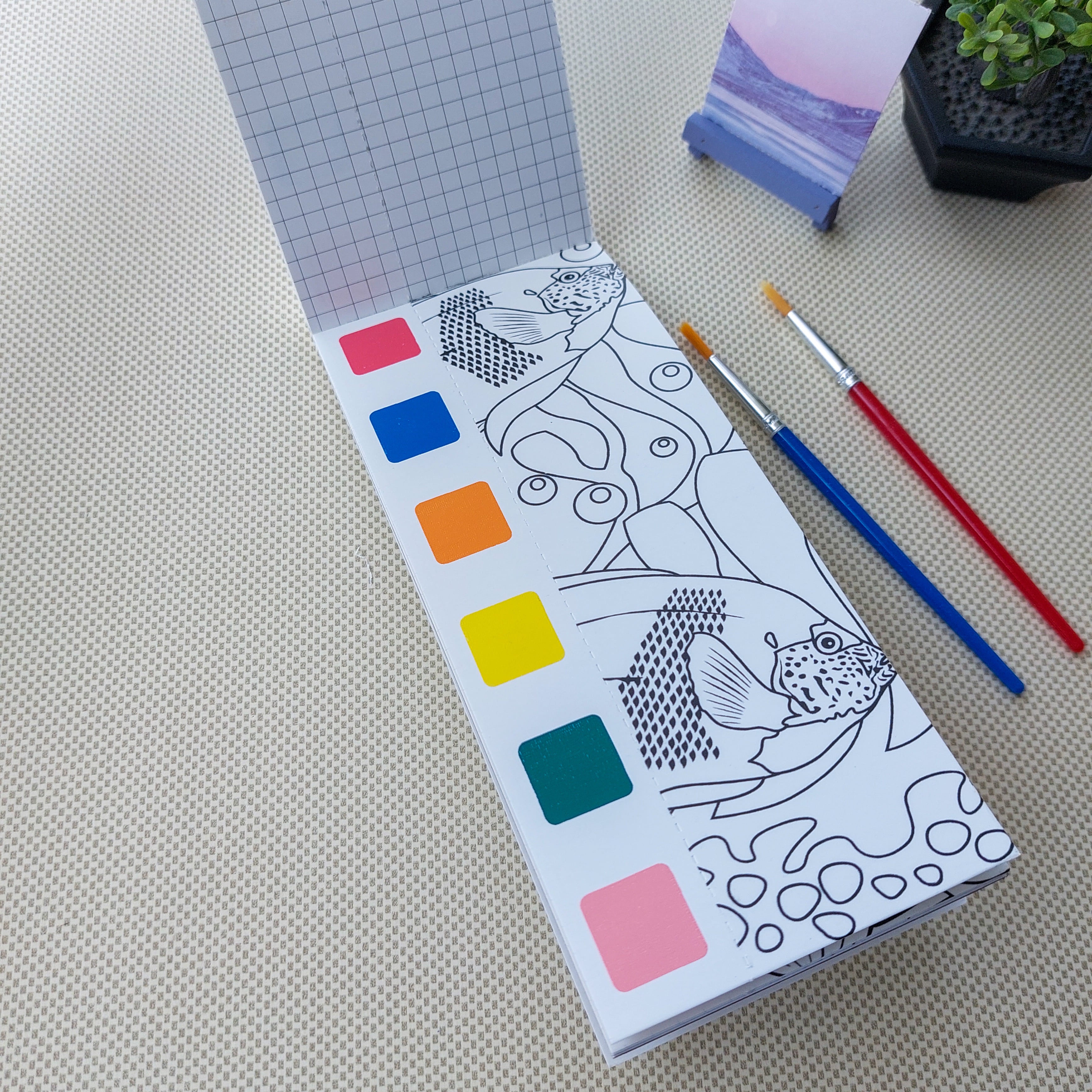 Water Coloring Books Marine Life