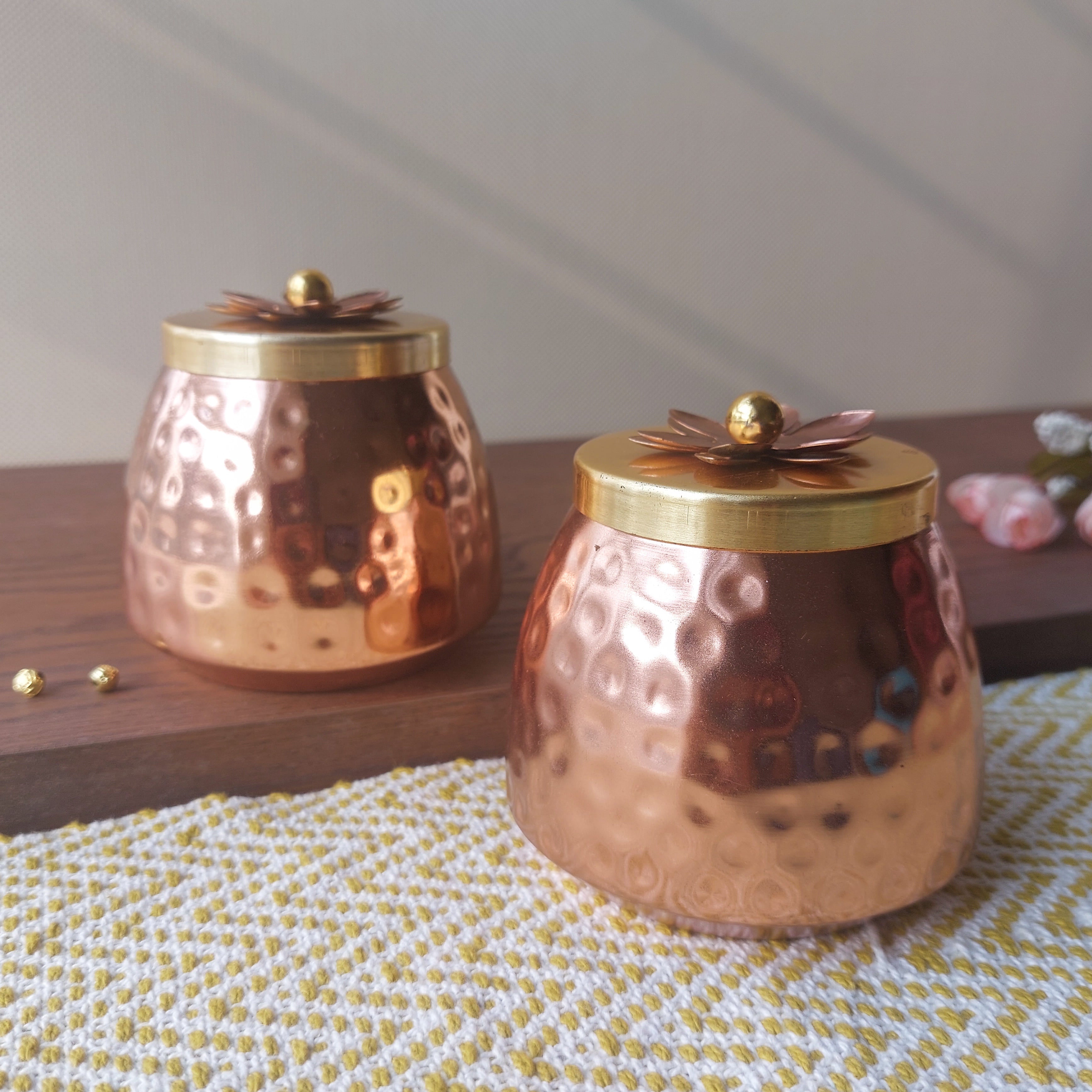 Copper Containers With Lid