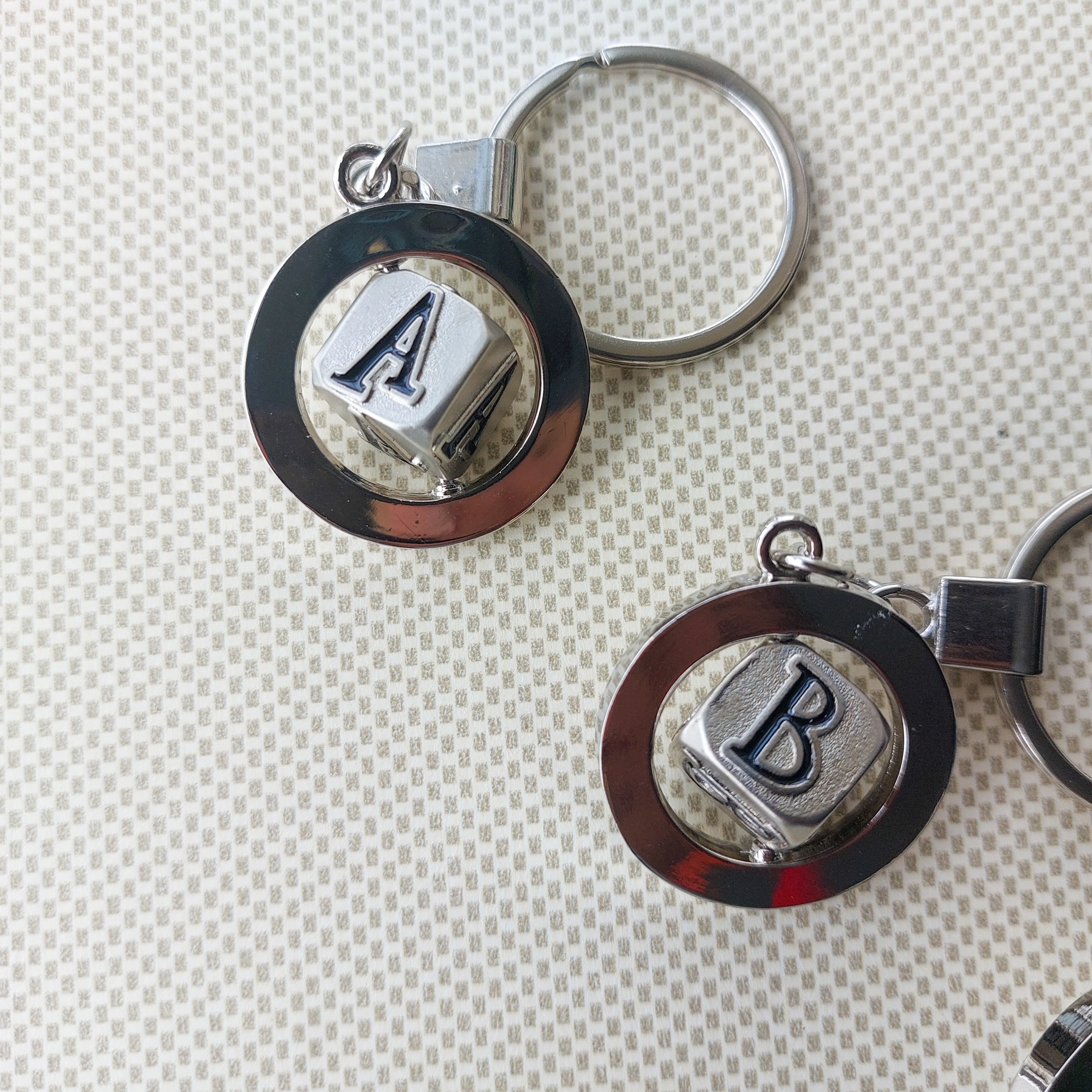 Cube Alphabet Keychains