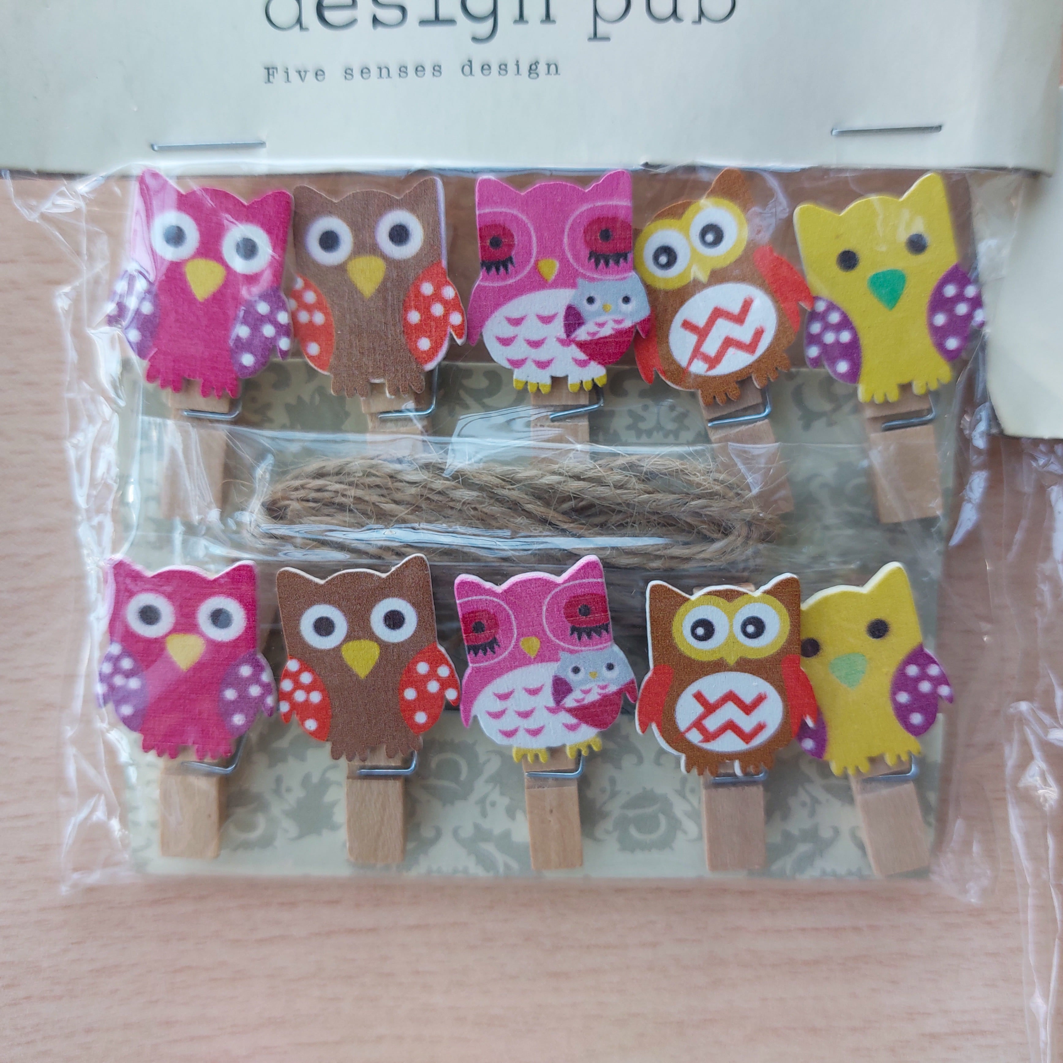 Design Pub Wooden Clips 10pc Set