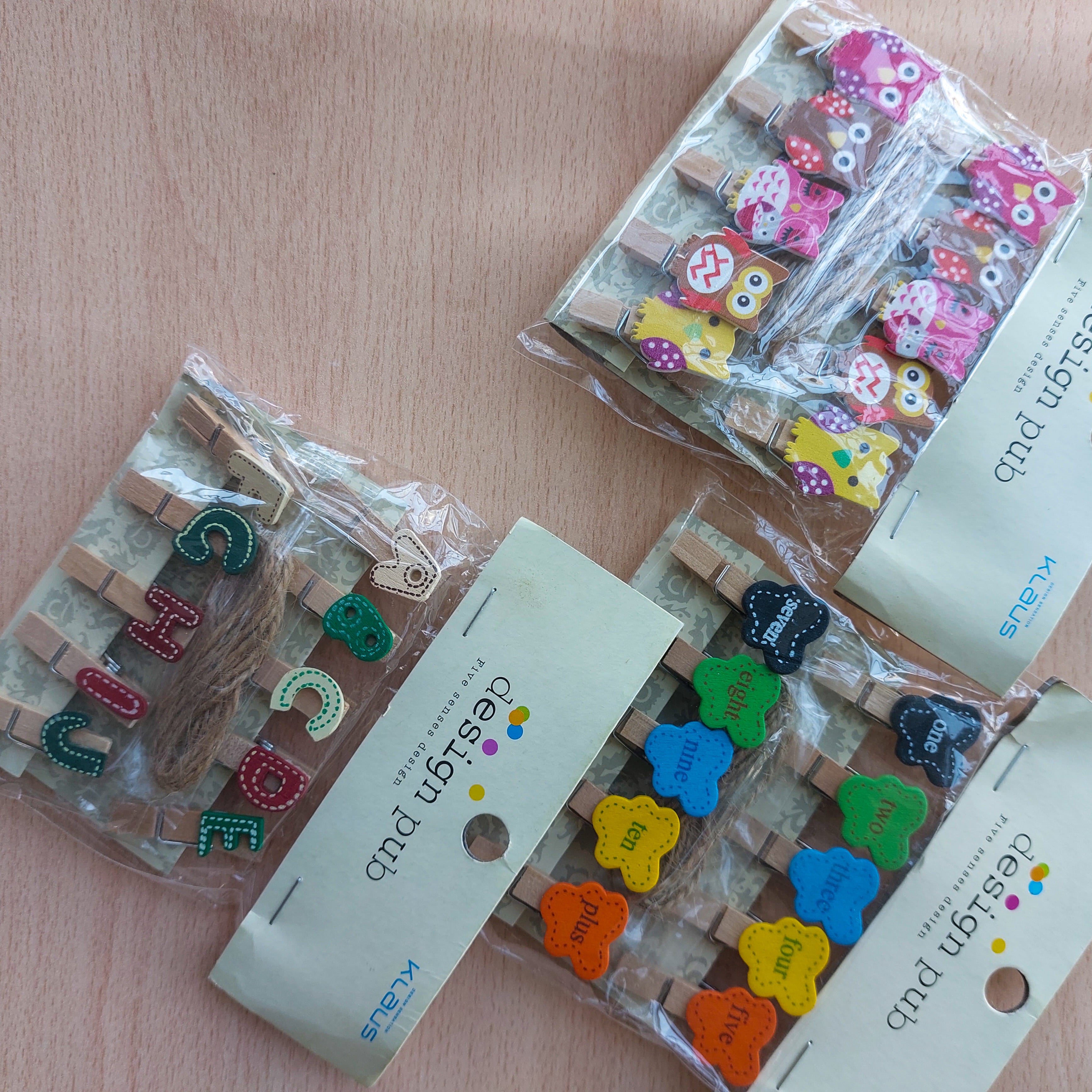Design Pub Wooden Clips 10pc Set
