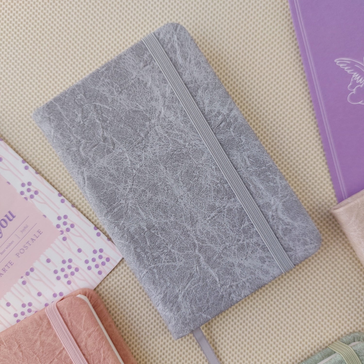 Crinkled Color Ruled Diaries A6