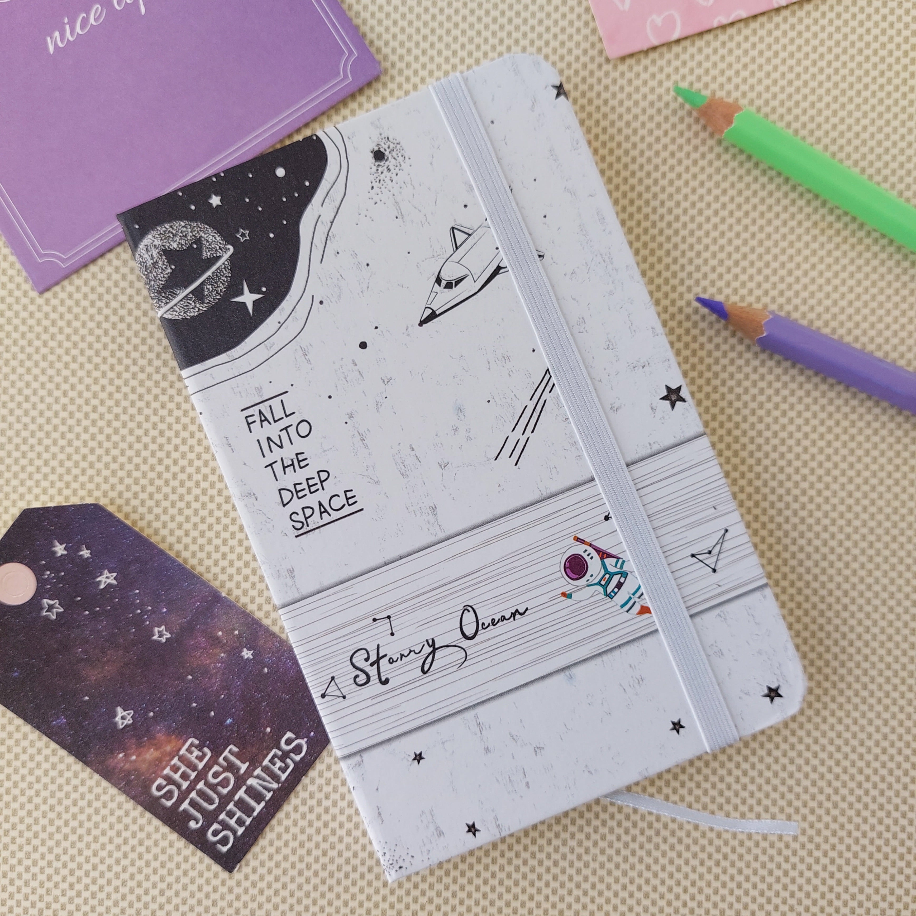 Space Series Ruled Diaries A6