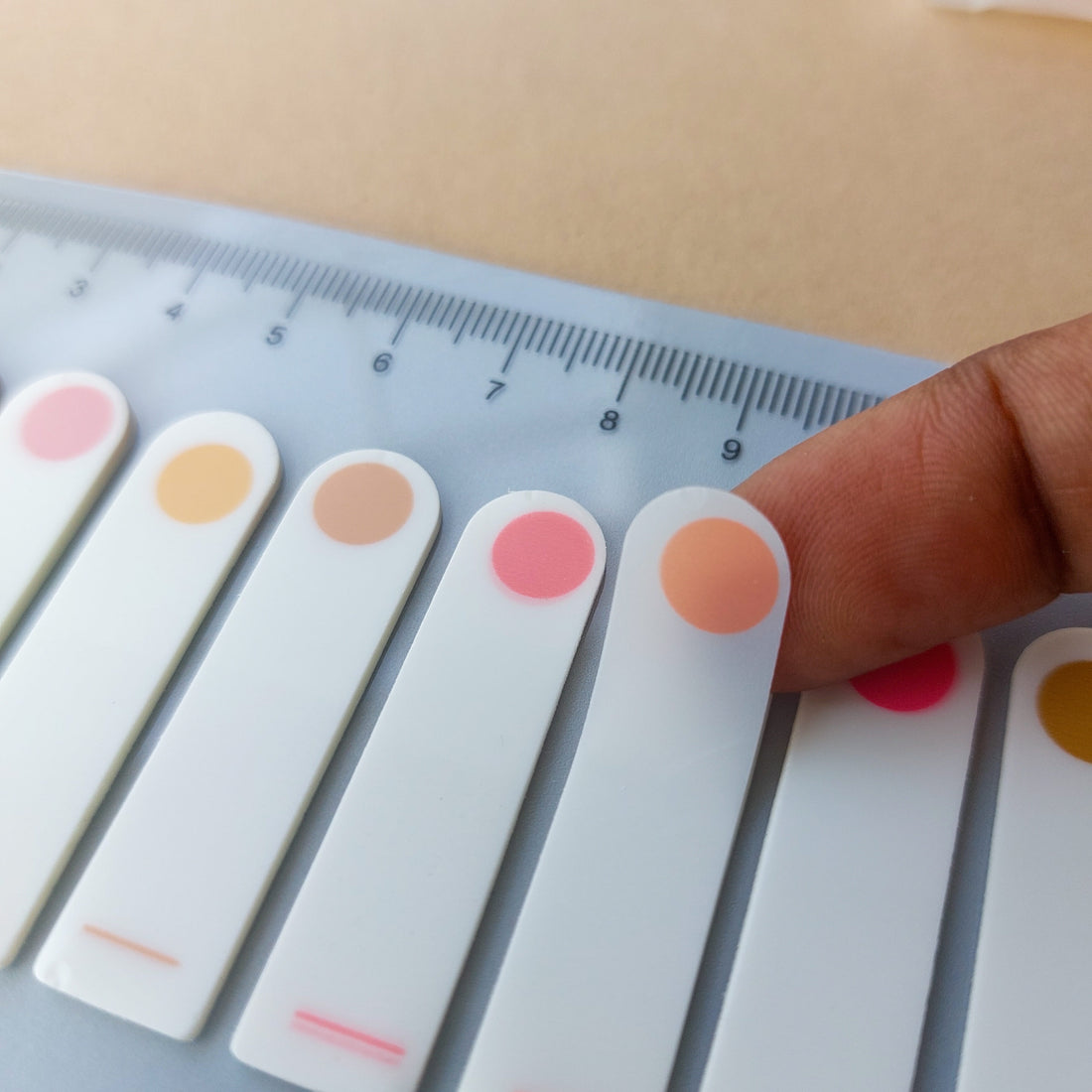European Vintage Sticky Notes with Scale 10 Colors