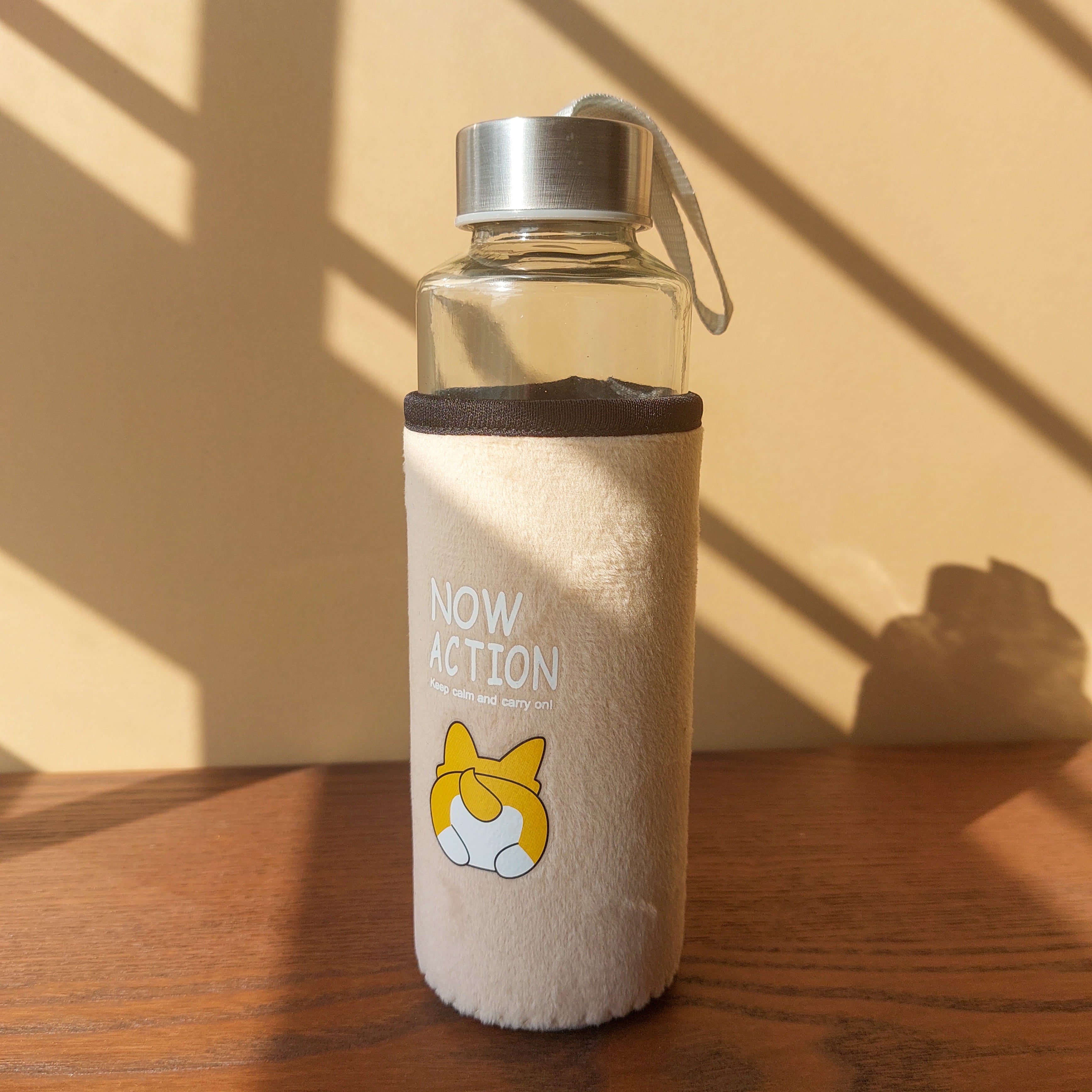 Glass Bottles With Cloth Warmer