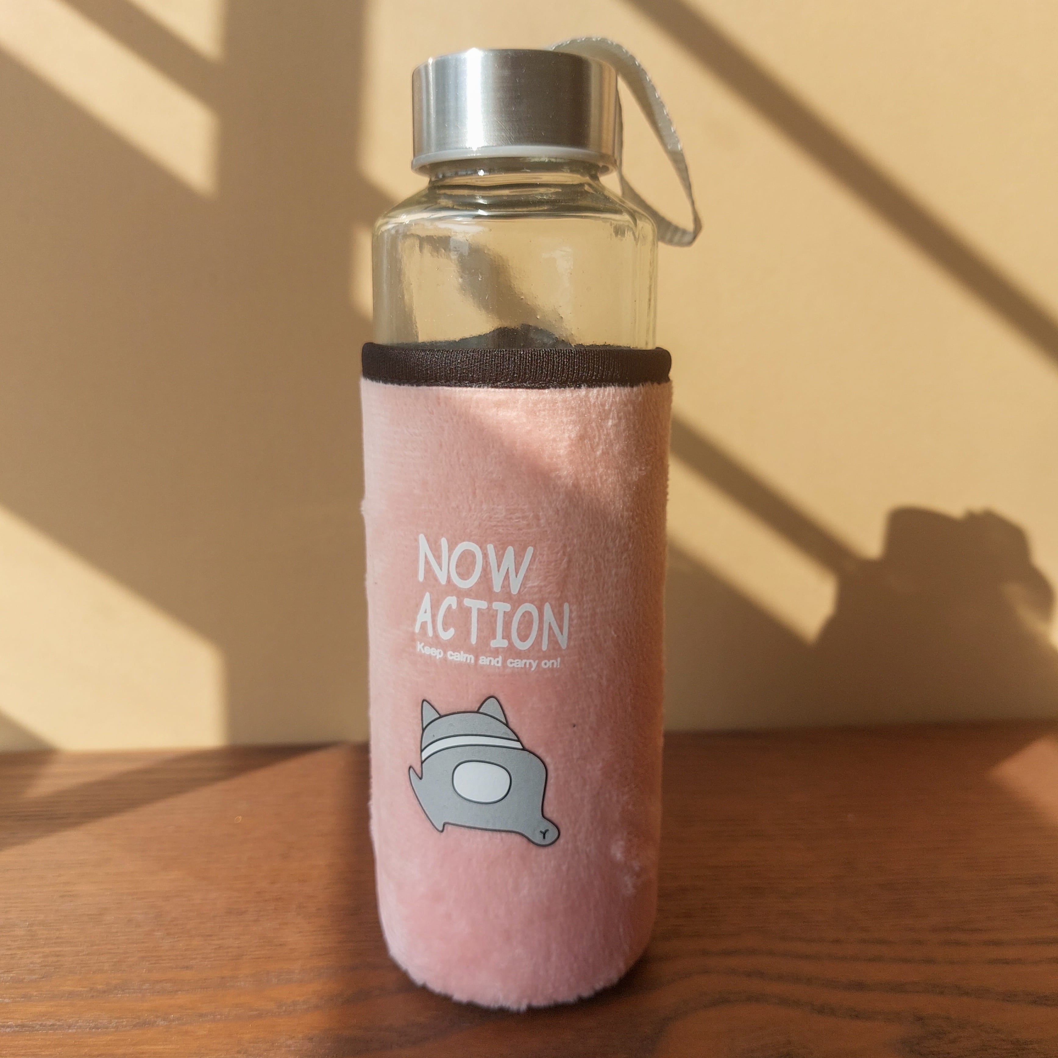 Glass Bottles With Cloth Warmer