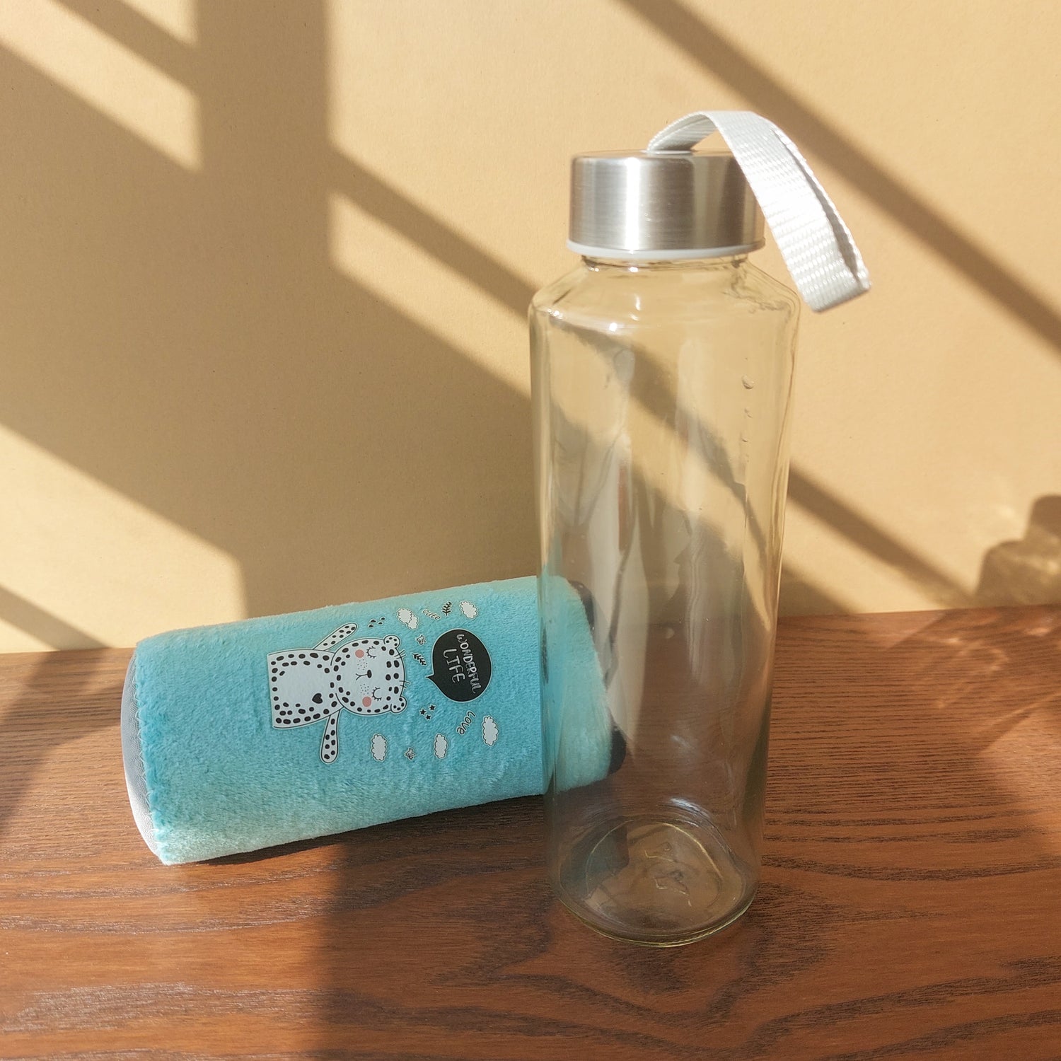 Glass Bottles With Cloth Warmer