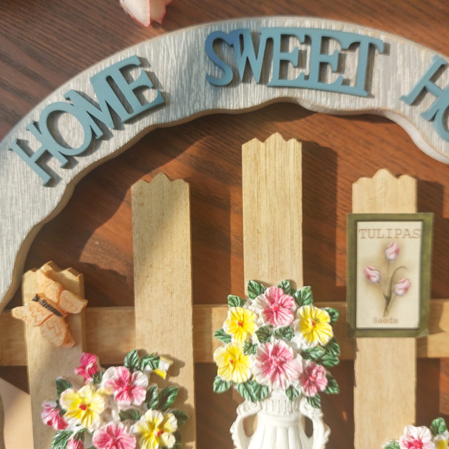 Wall Hanging Key Holder Home Sweet Home