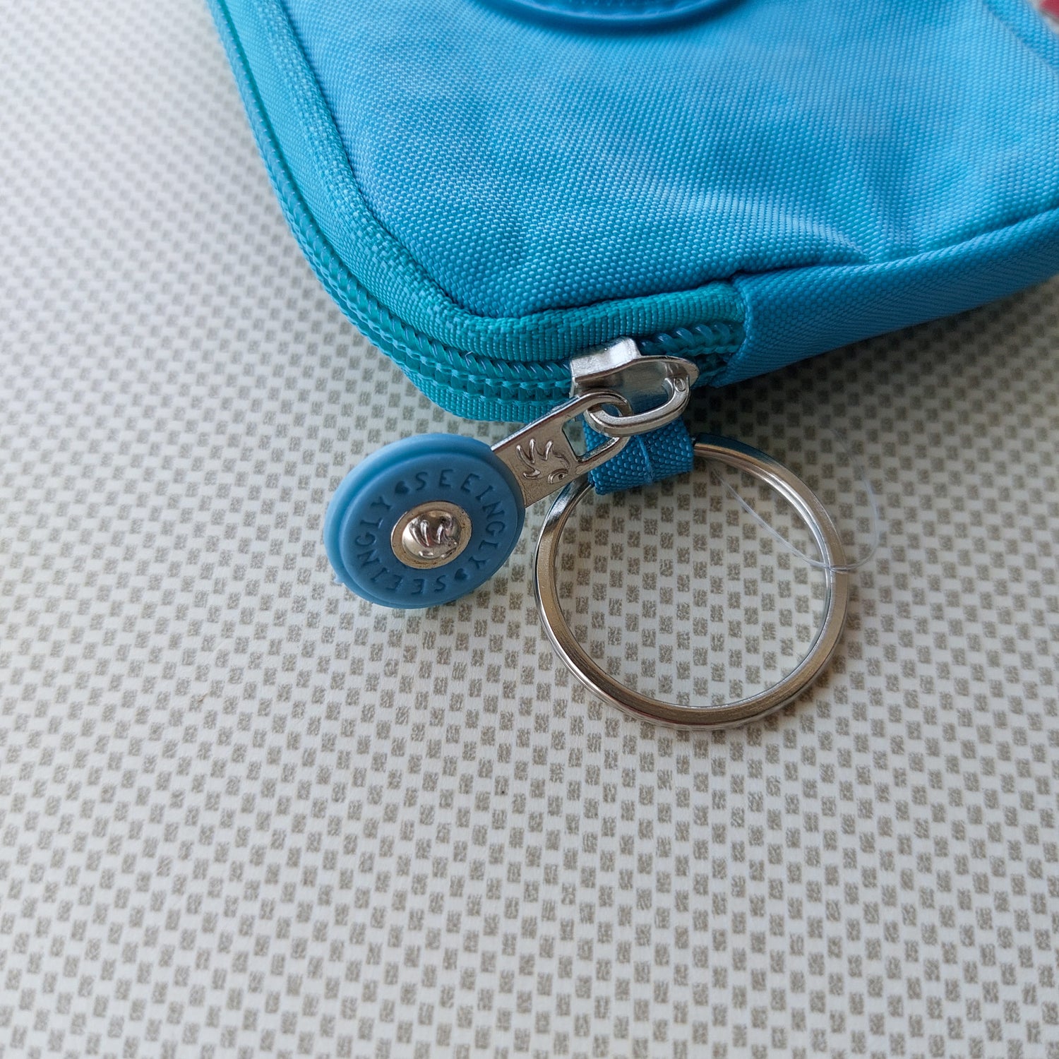Seeingly Pouches Green and Blue 1 Zip