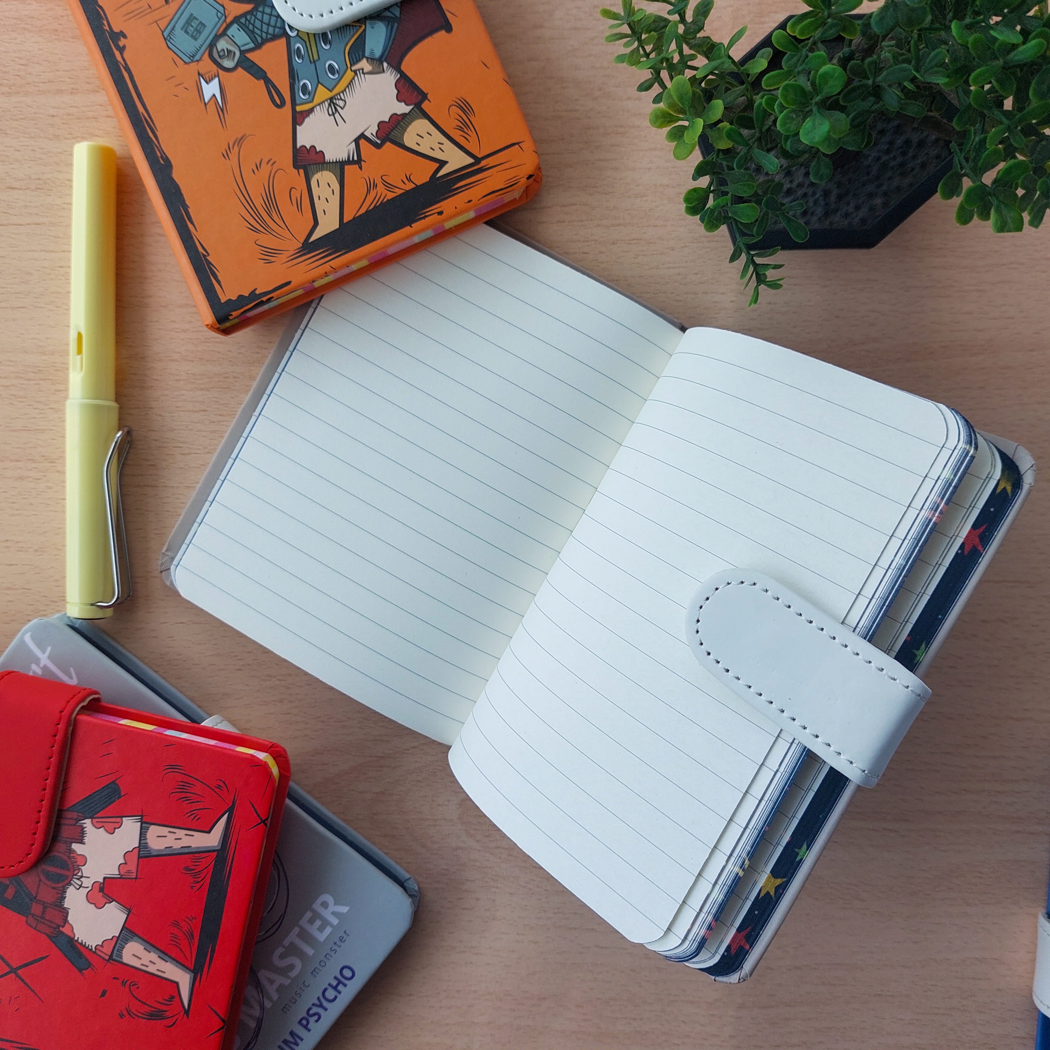 Magnetic Ruled Diaries A6