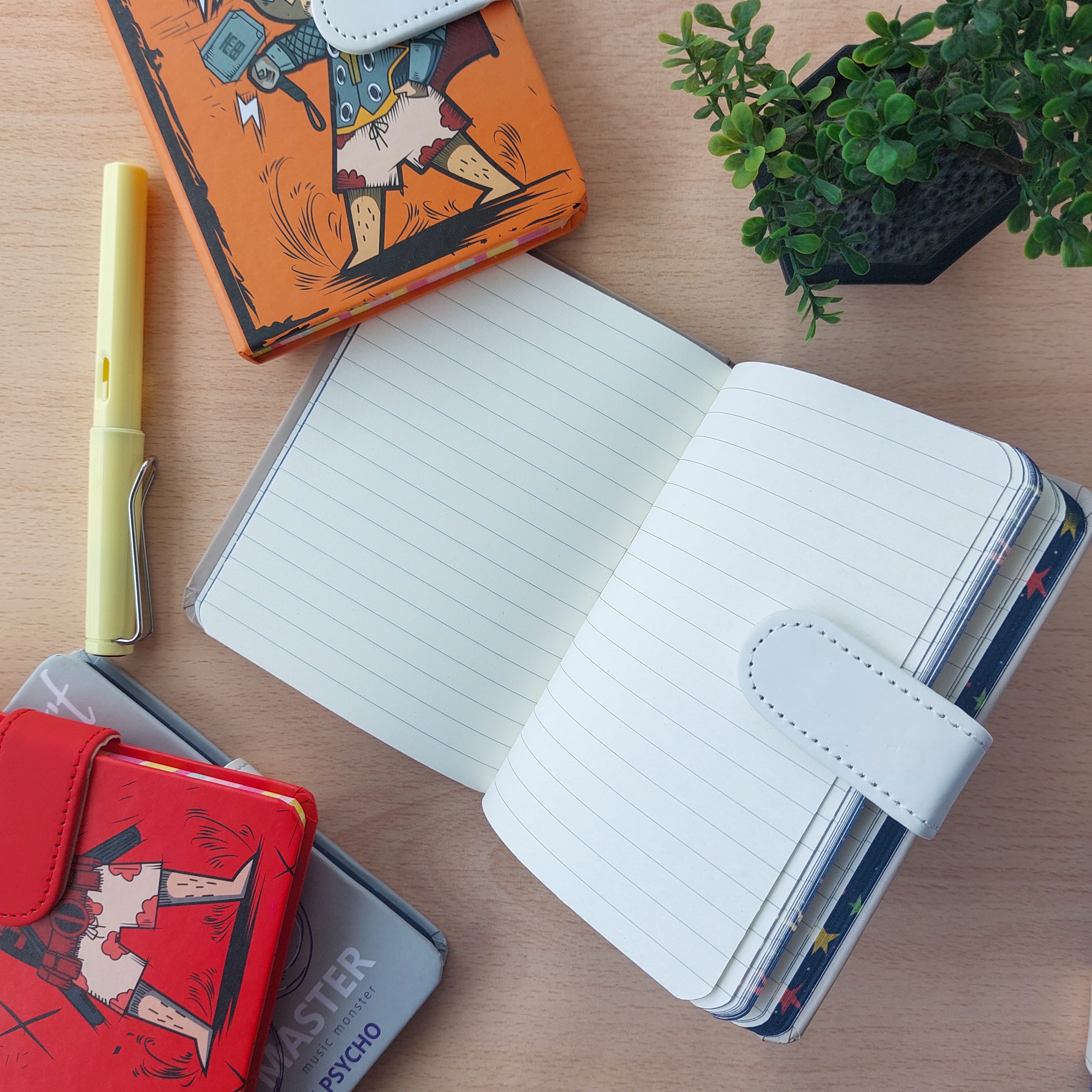 Magnetic Ruled Diaries A6