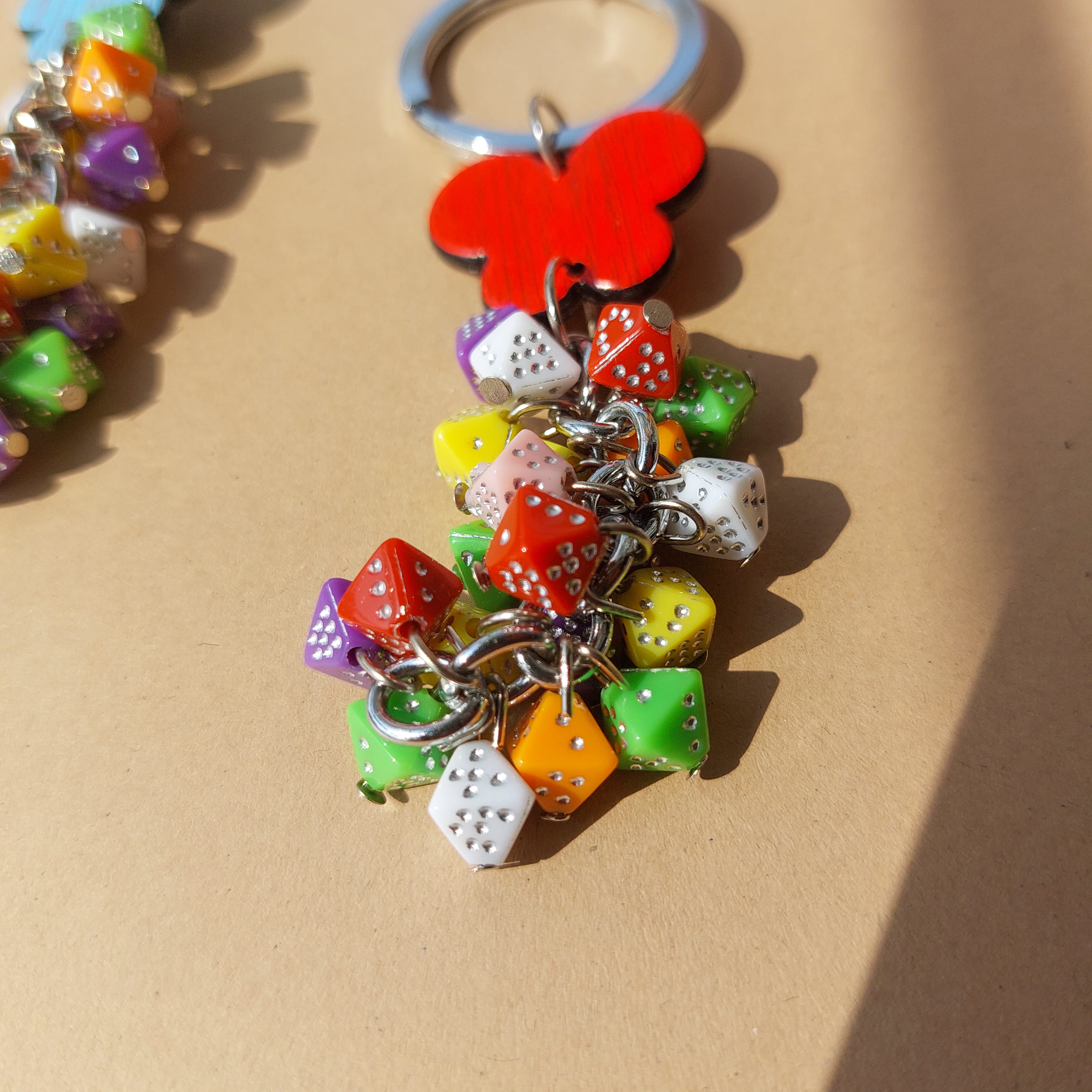 Multi Color Bead Keychains