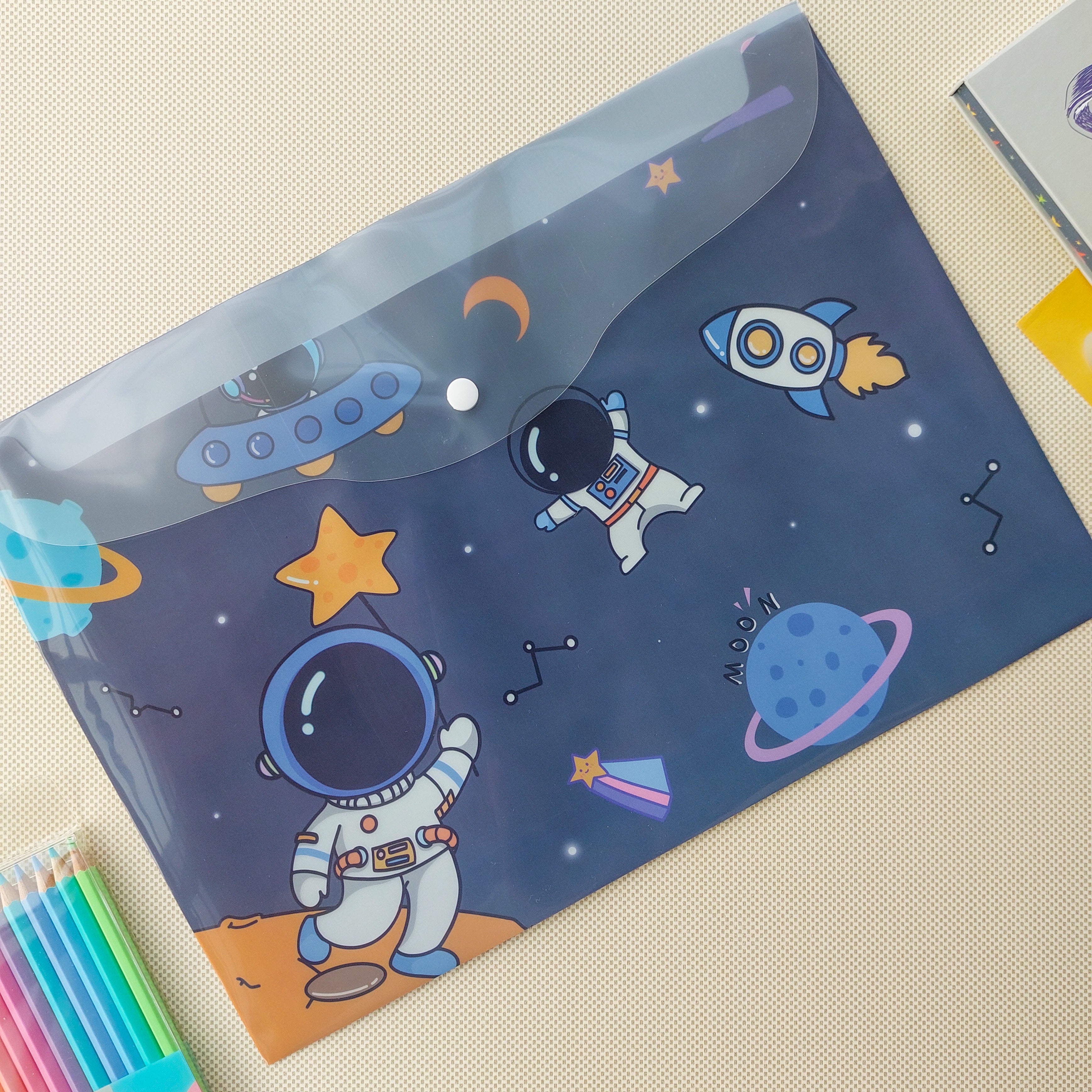 Space Themed Button Folders