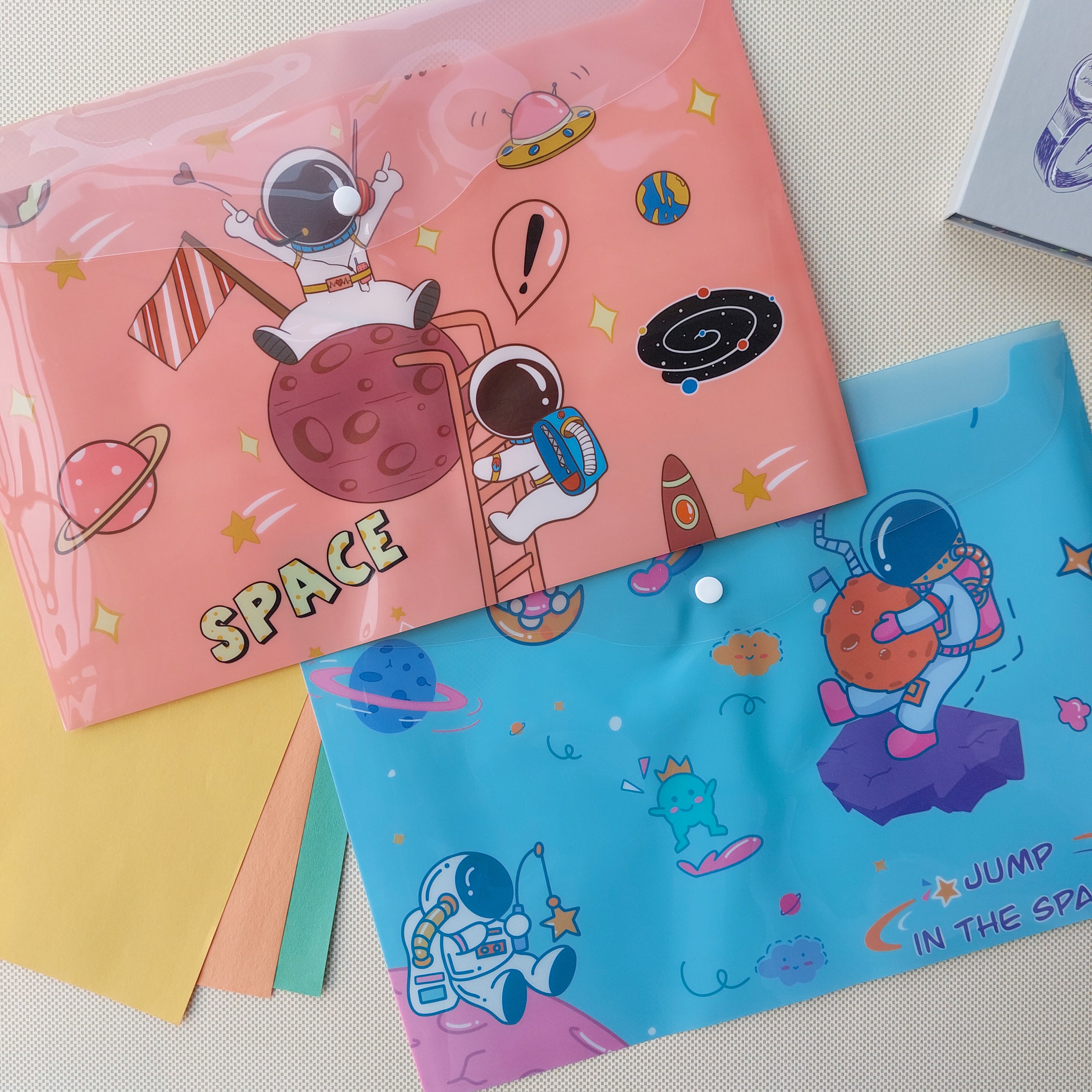 Space Themed Button Folders