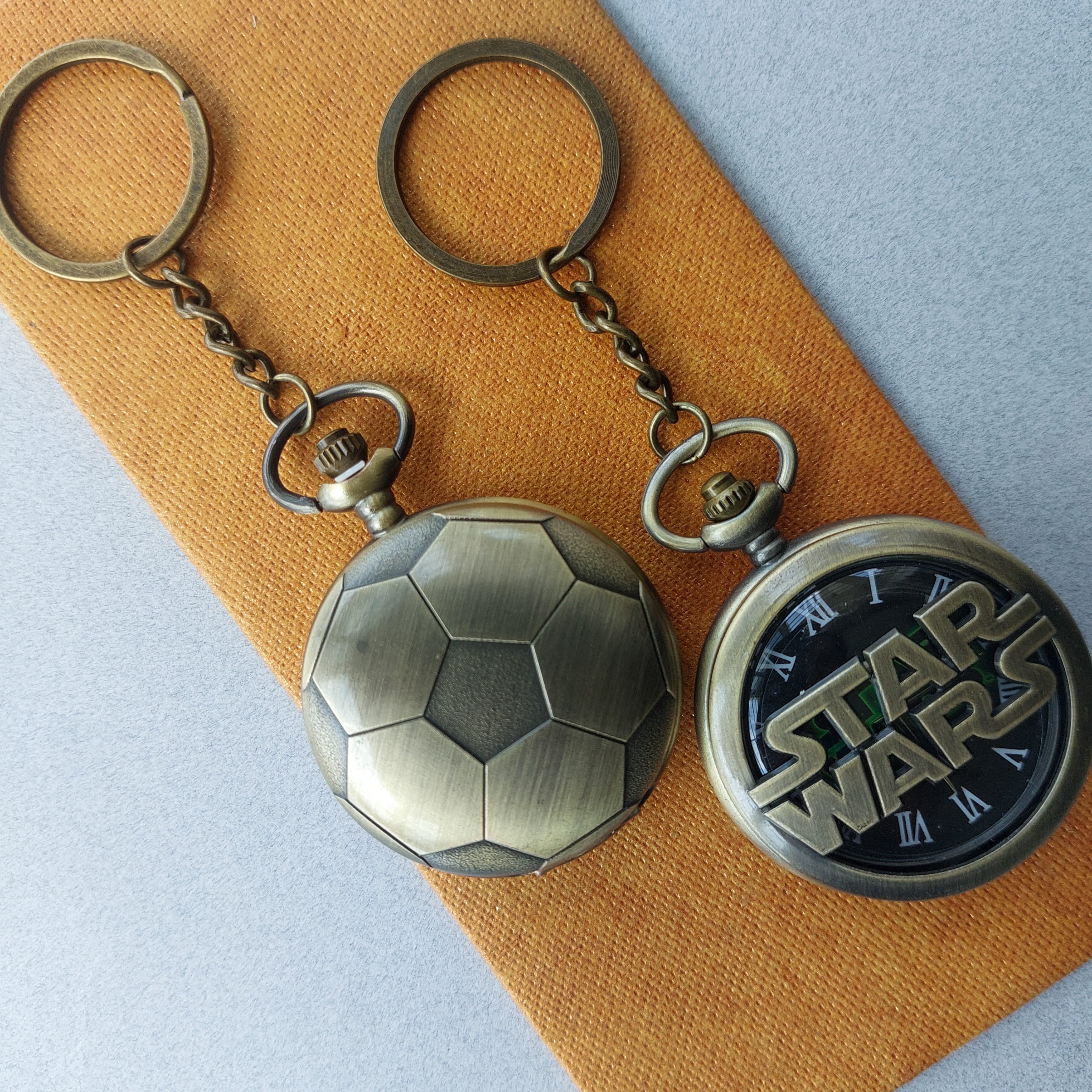 Movie Themed Pocket Watch Keychains