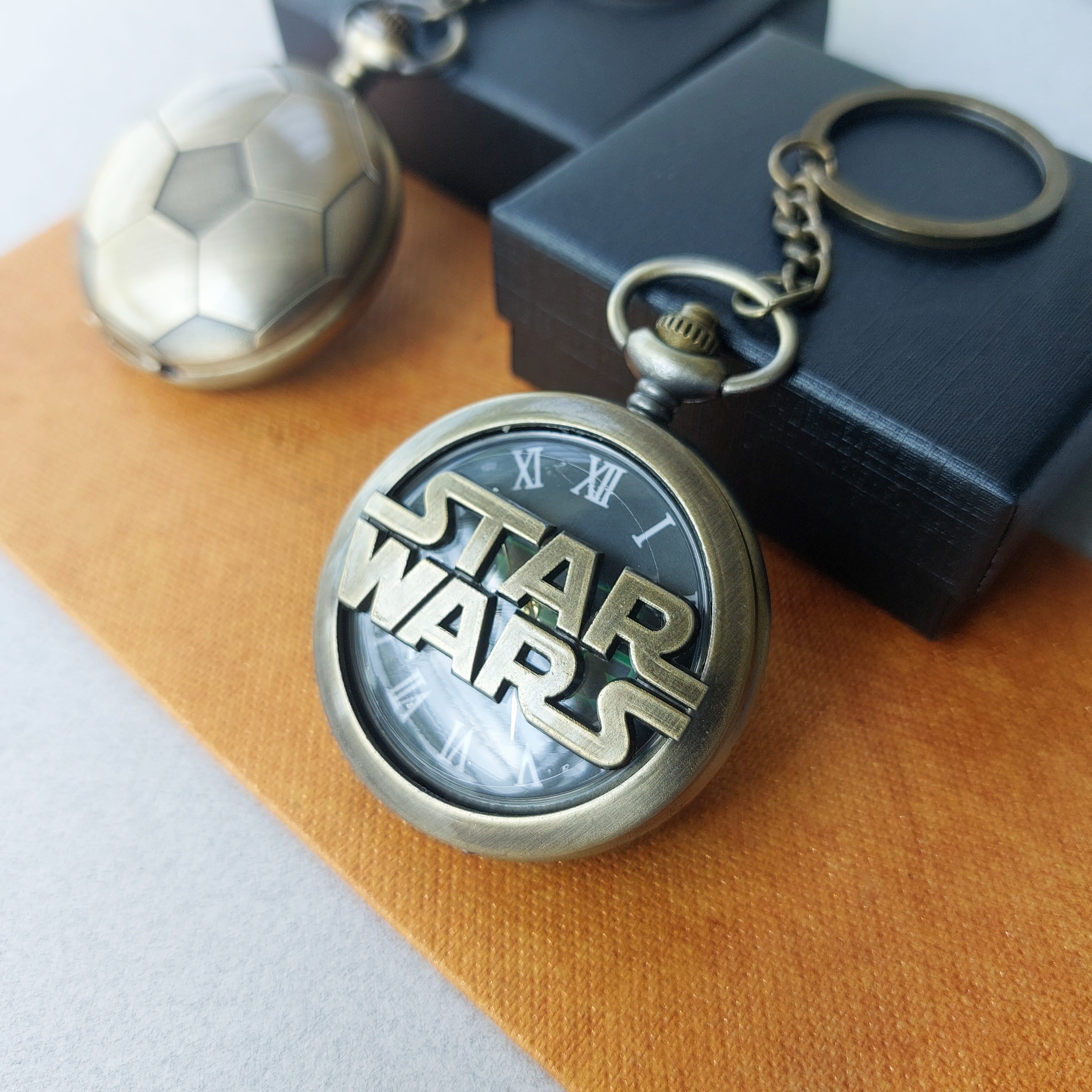 Movie Themed Pocket Watch Keychains