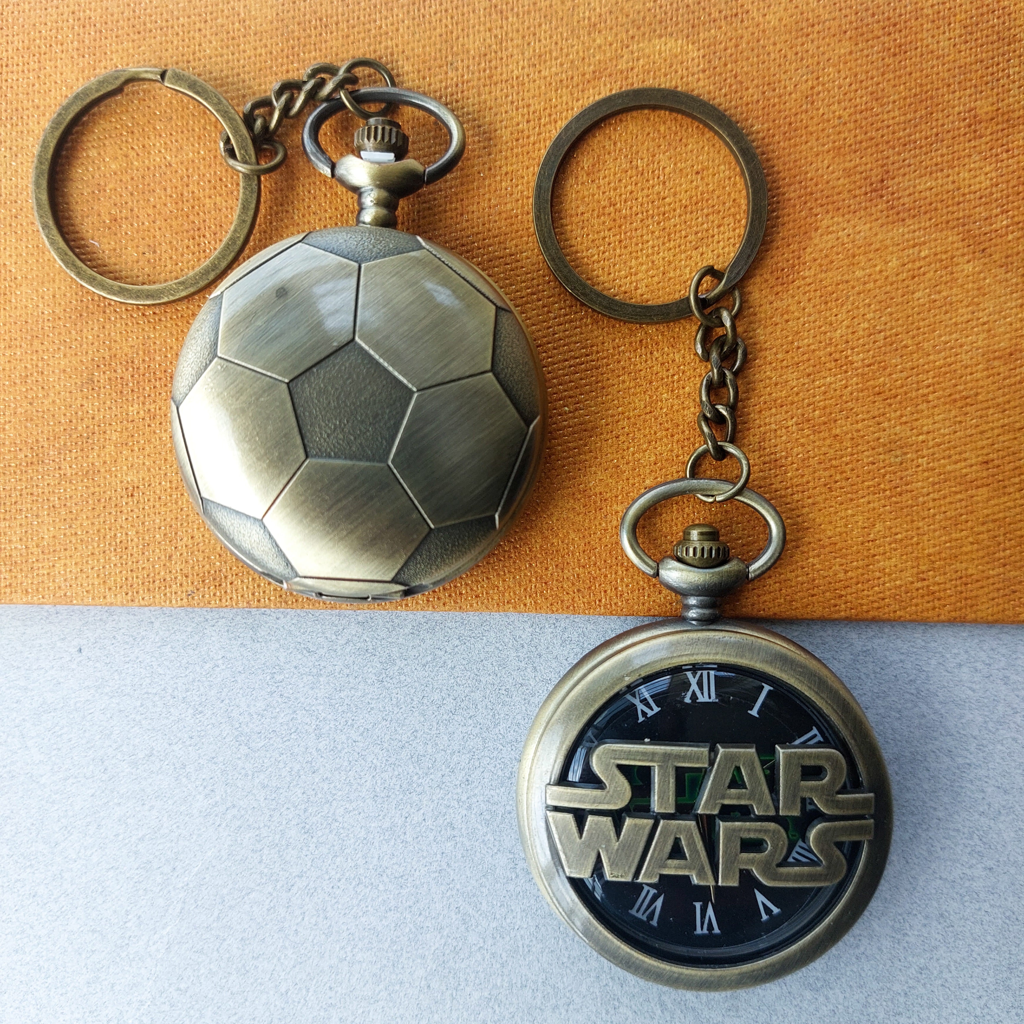 Movie Themed Pocket Watch Keychains