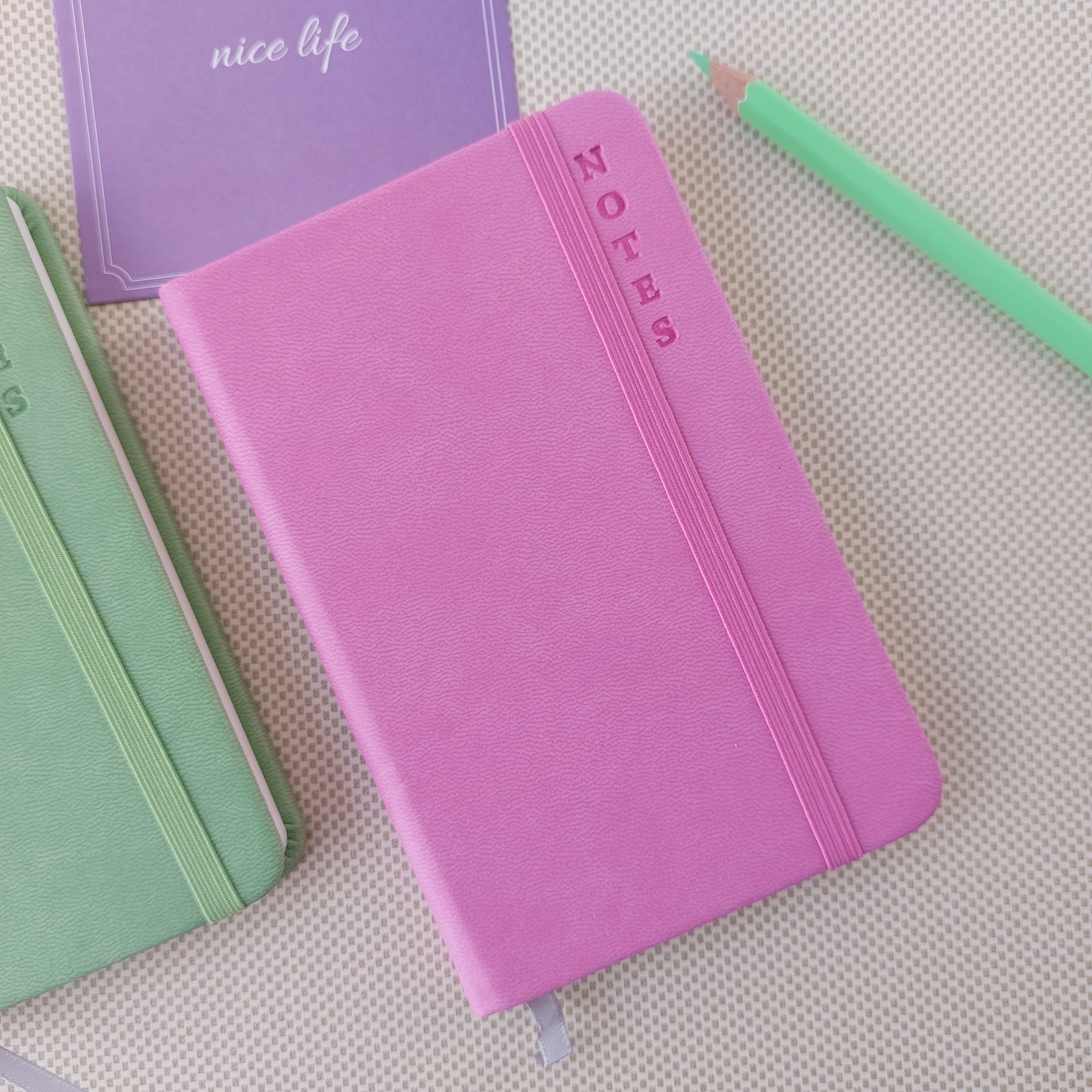 Trendy Pastel Color Ruled Diaries A6