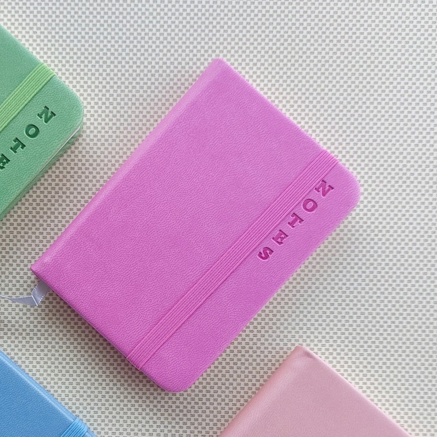 Trendy Solid Color Ruled Diaries A7