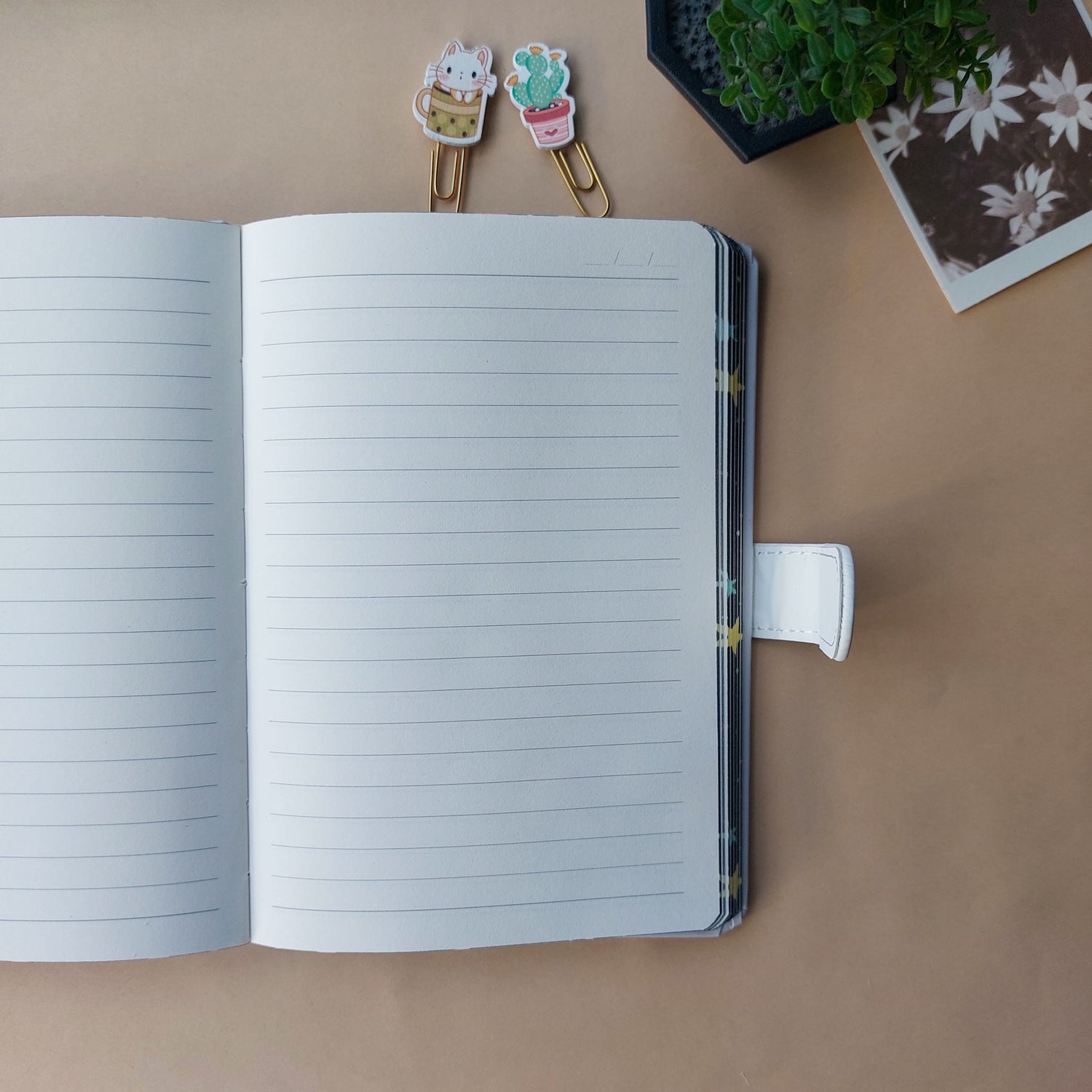 Magnetic Vintage Ruled Diaries B6