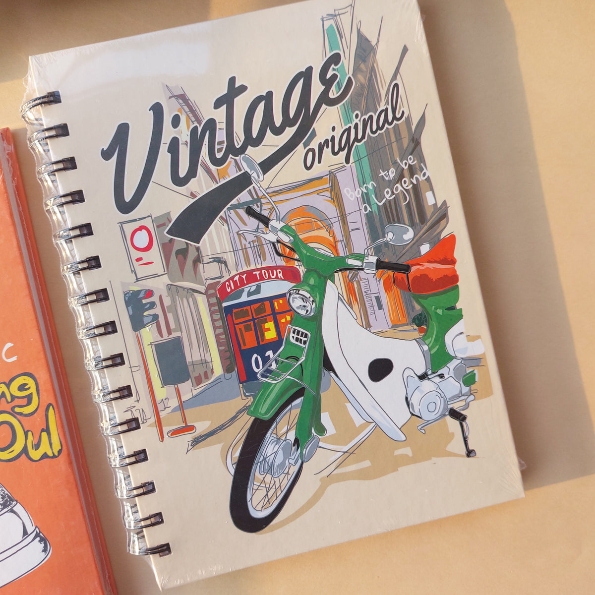 Spiral Vintage Ruled Diaries A5