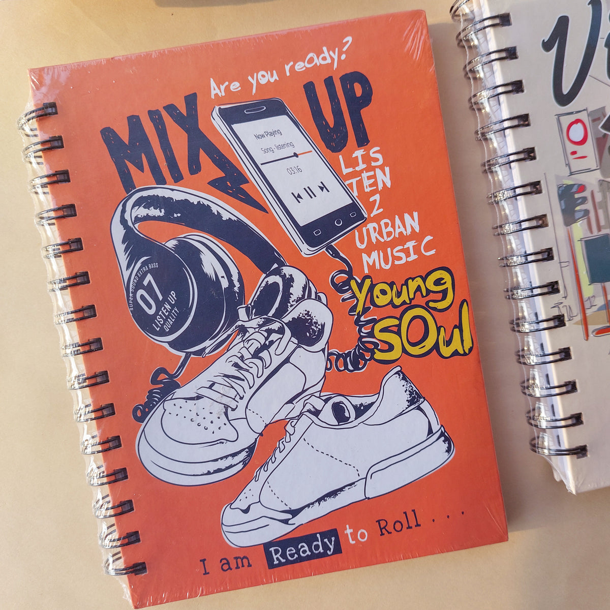 Spiral Vintage Ruled Diaries A5