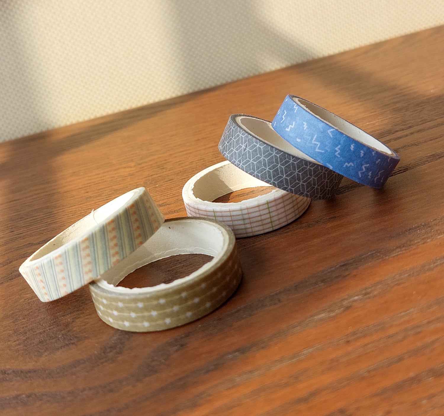 Basic Washi Tapes 5pc Set