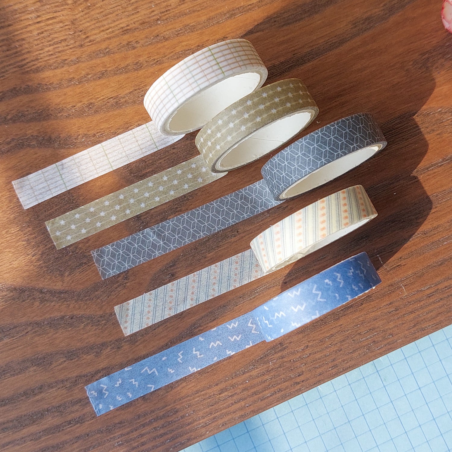 Basic Washi Tapes 5pc Set