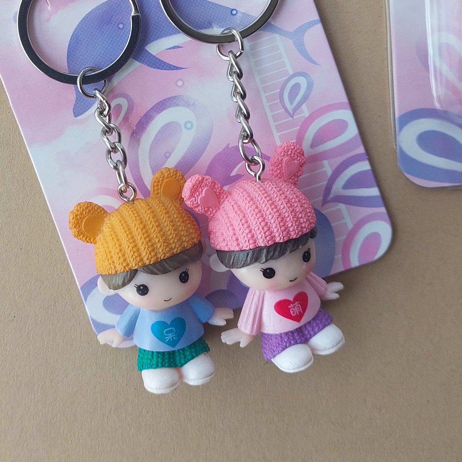 Happy &amp; Sweet Couples Keychains