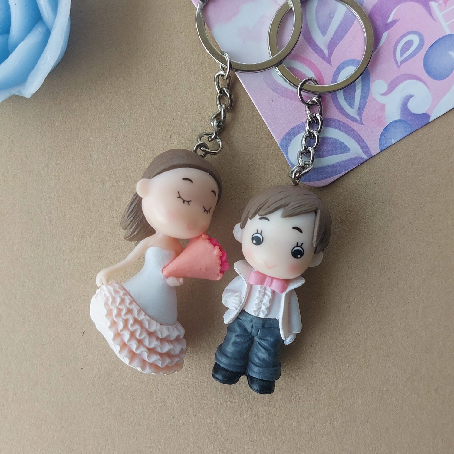 Happy &amp; Sweet Couples Keychains