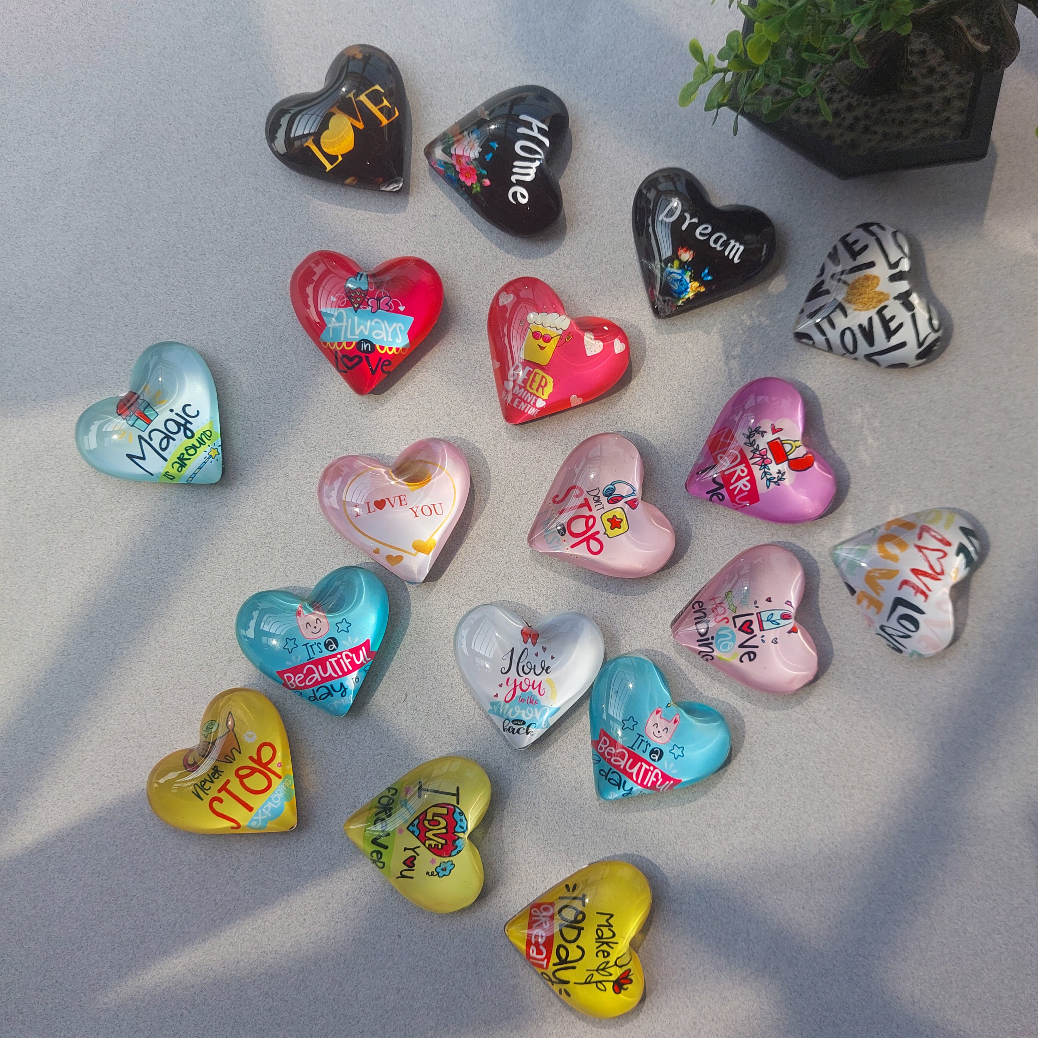 Valentine Heart Fridge Magnets