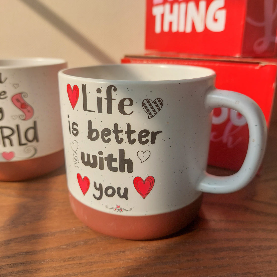 Life Is Better With You Ceramic Mug - 1 pc