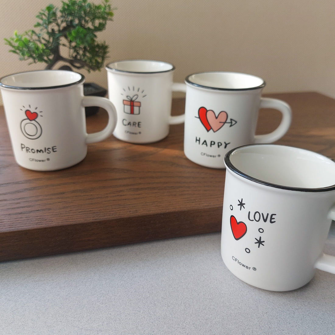 Emotions Ceramic Mini Mugs
