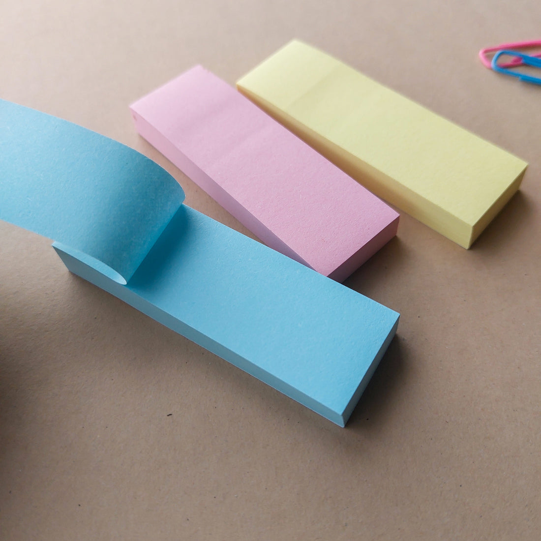3 Cut Sticky Notes - 1"x 3"