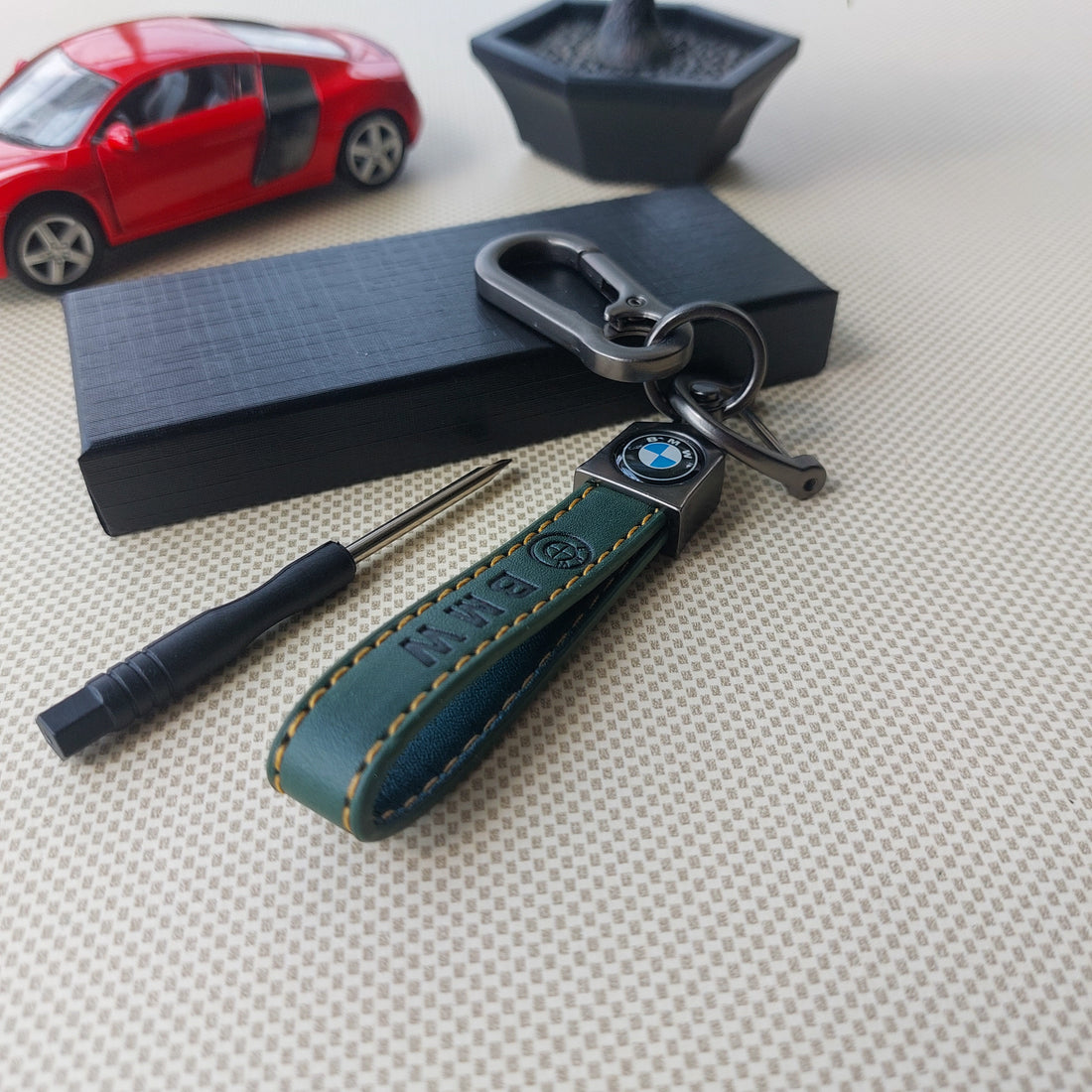 BMW Car Logo Leather Keychains